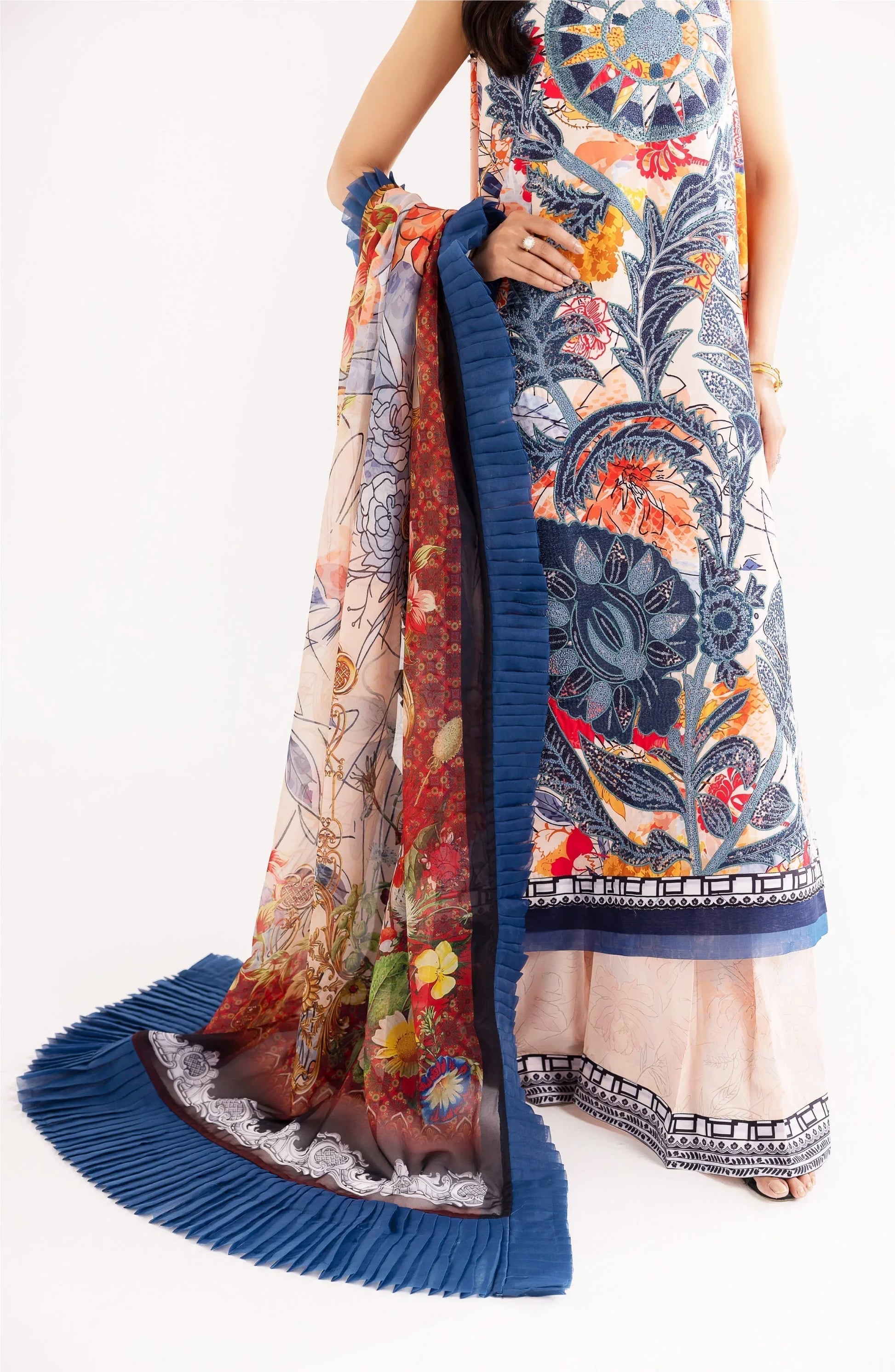Maryum N Maria | Eid Luxury Lawn 24 | Shafaq - Rang-e-Khaas