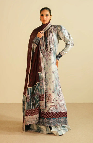 Maryum N Maria | Eid Luxury Lawn 24 | Jahanara - Rang-e-Khaas