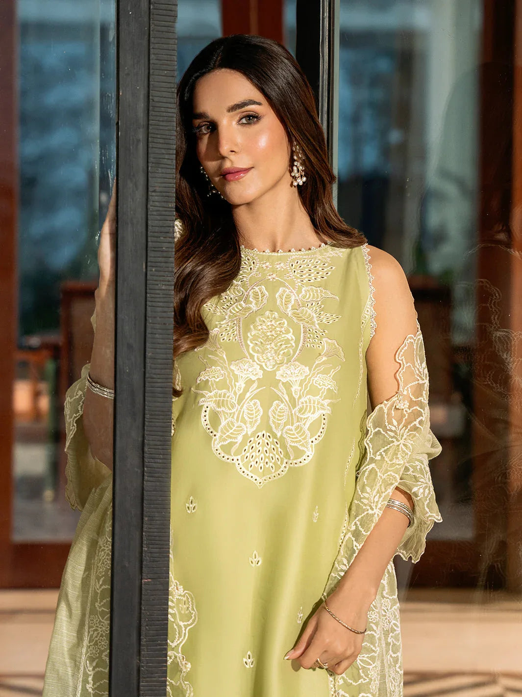 Izel | Mahveen Festive Lawn 25 | MARWA - Rang-e-Khaas