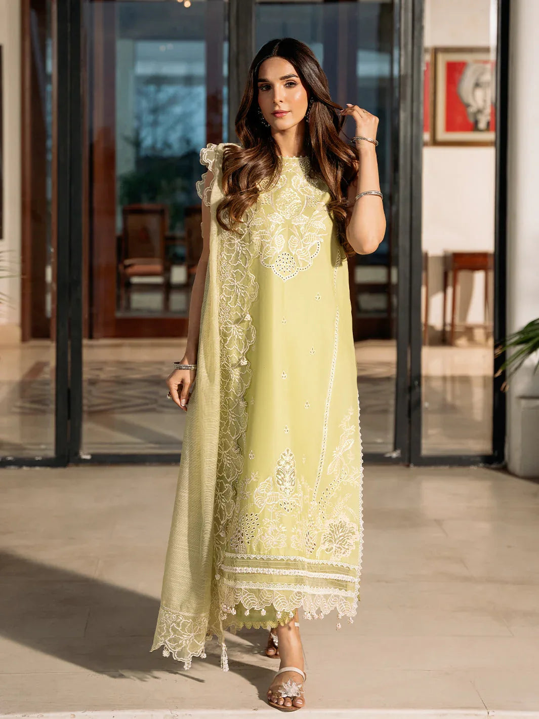 Izel | Mahveen Festive Lawn 25 | MARWA - Rang-e-Khaas