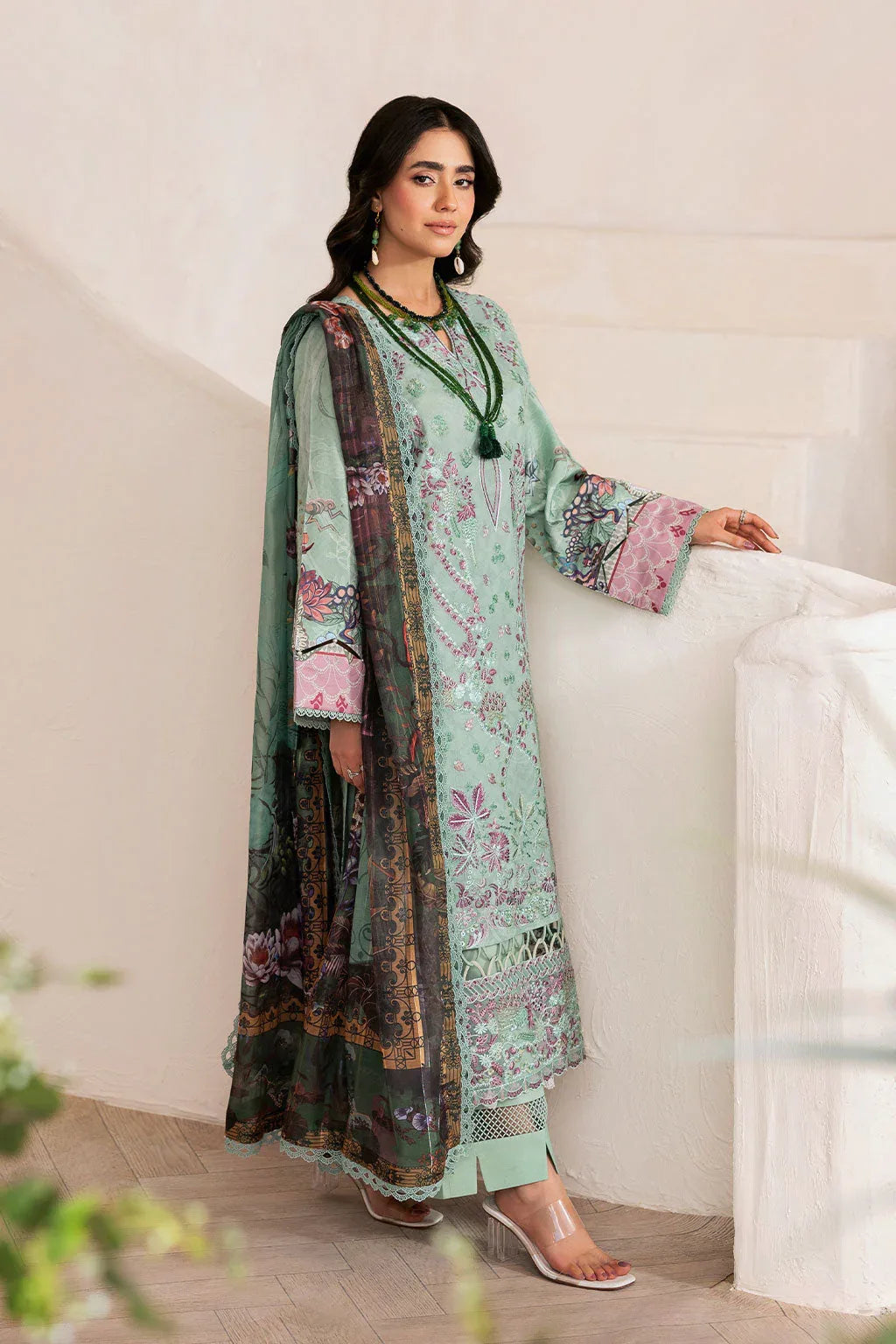 Ramsha | Mashaal Luxury Lawn | L-1405 - Rang-e-Khaas