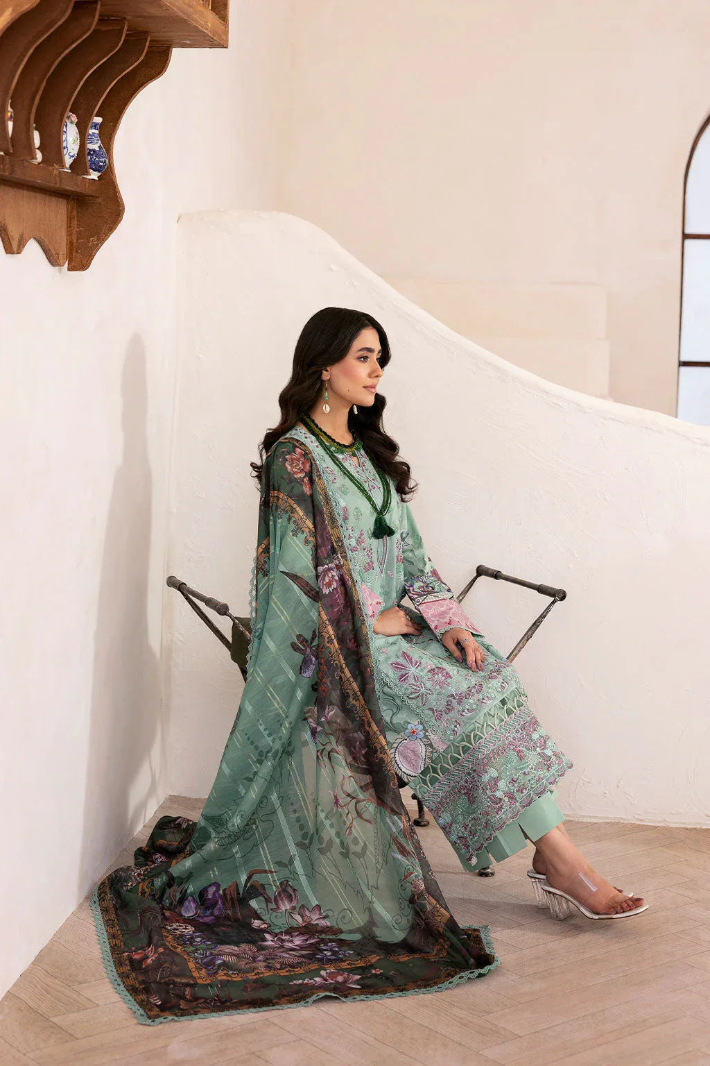 Ramsha | Mashaal Luxury Lawn | L-1405 - Rang-e-Khaas