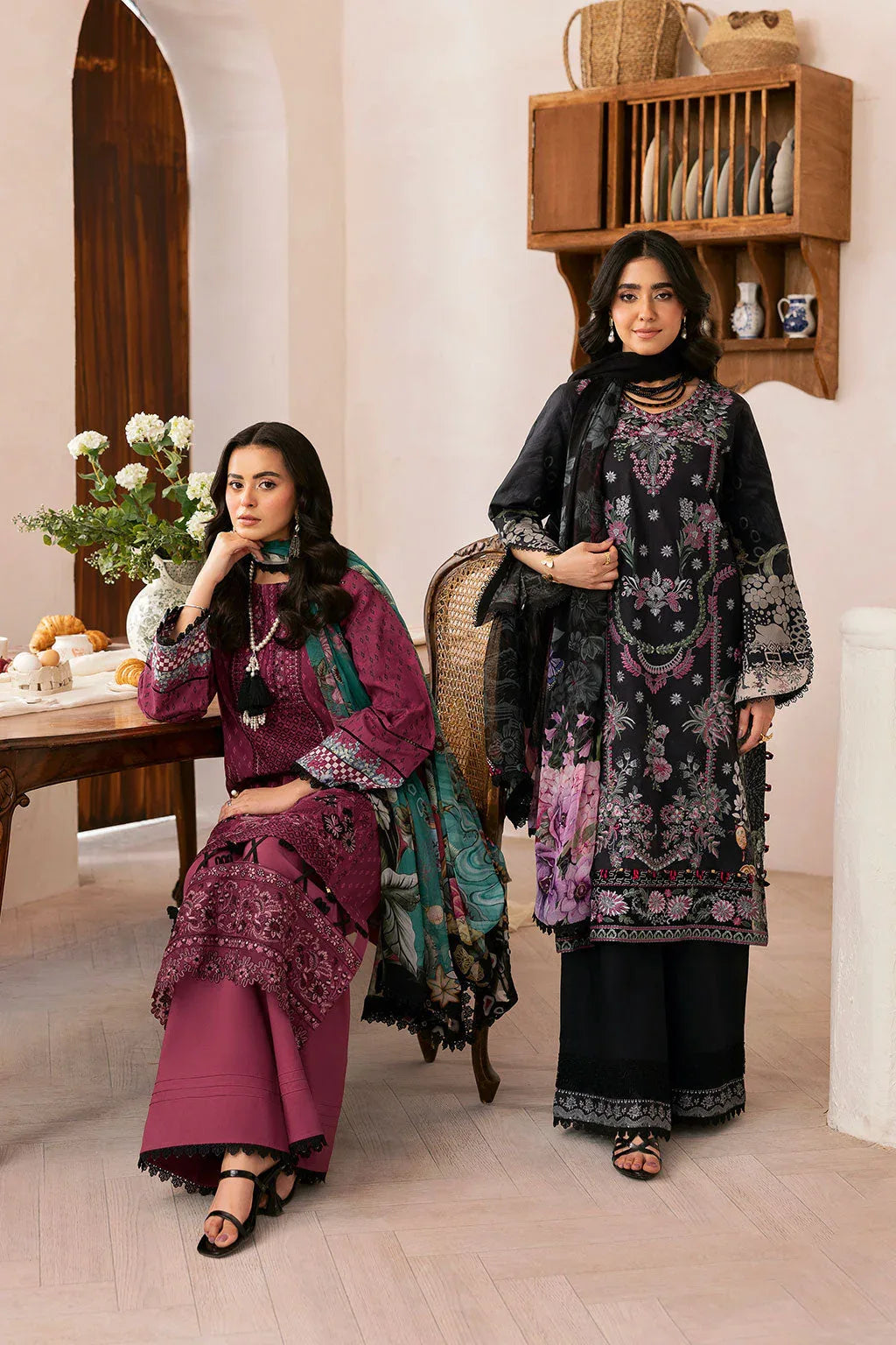 Ramsha | Mashaal Luxury Lawn | L-1403 - Rang-e-Khaas