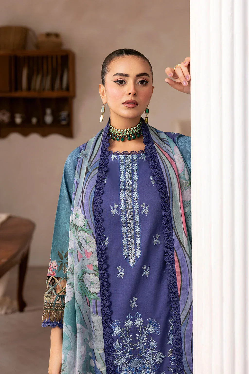 Ramsha | Mashaal Luxury Lawn |  L-1412 - Rang-e-Khaas