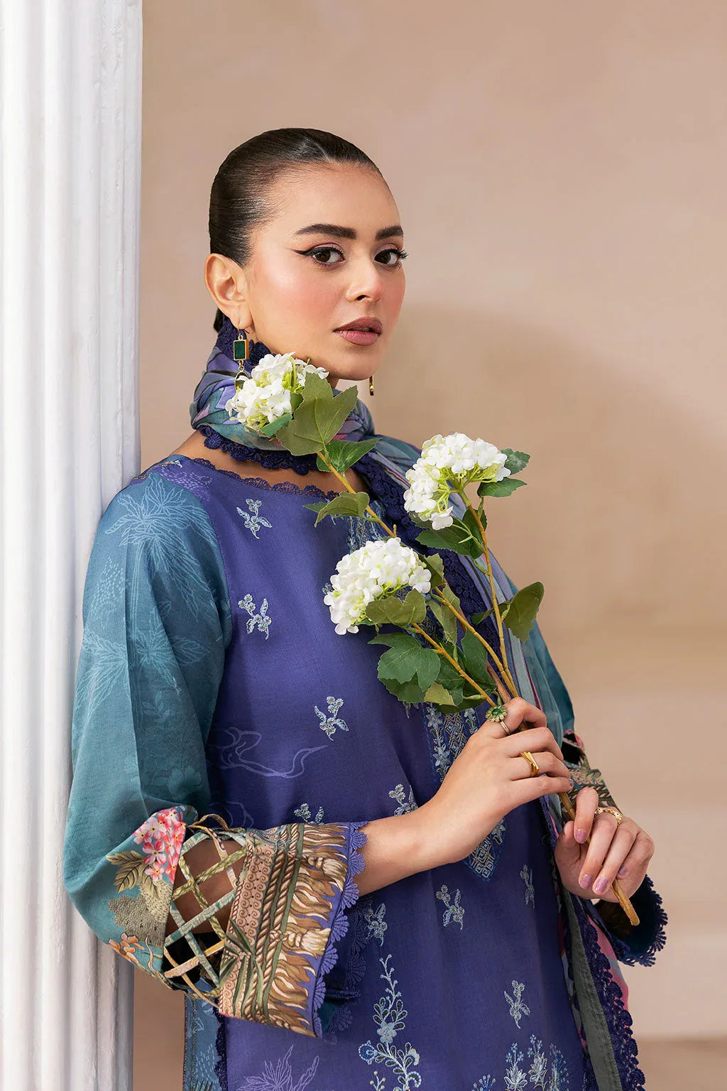 Ramsha | Mashaal Luxury Lawn |  L-1412 - Rang-e-Khaas