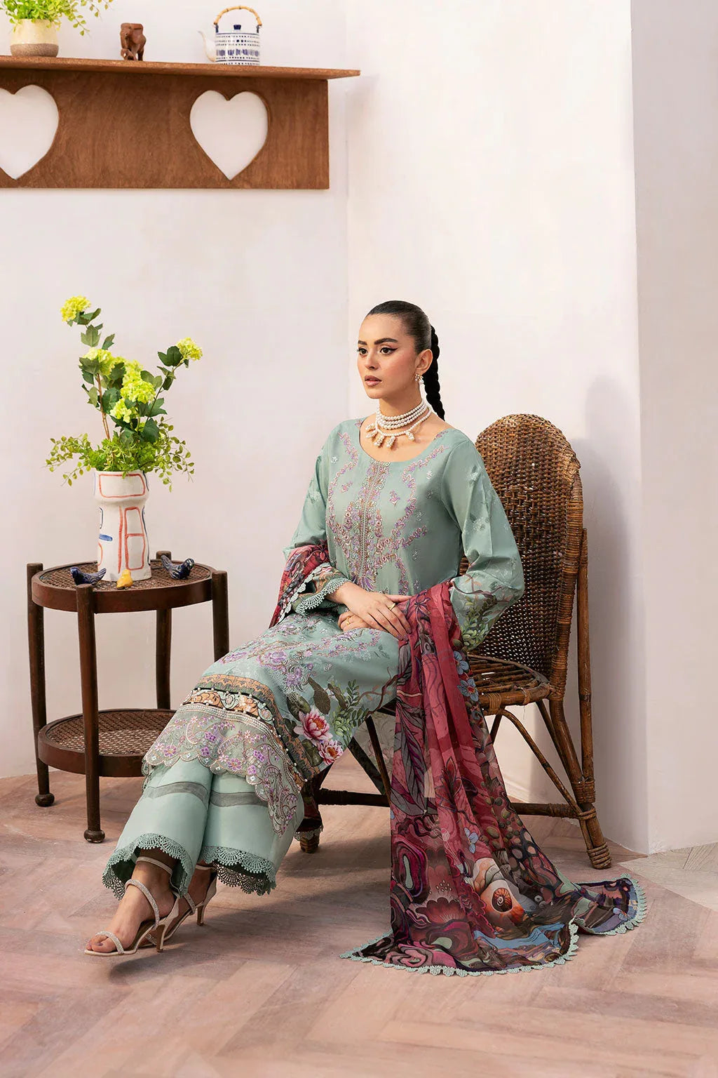 Ramsha | Mashaal Luxury Lawn |  L-1410 - Rang-e-Khaas