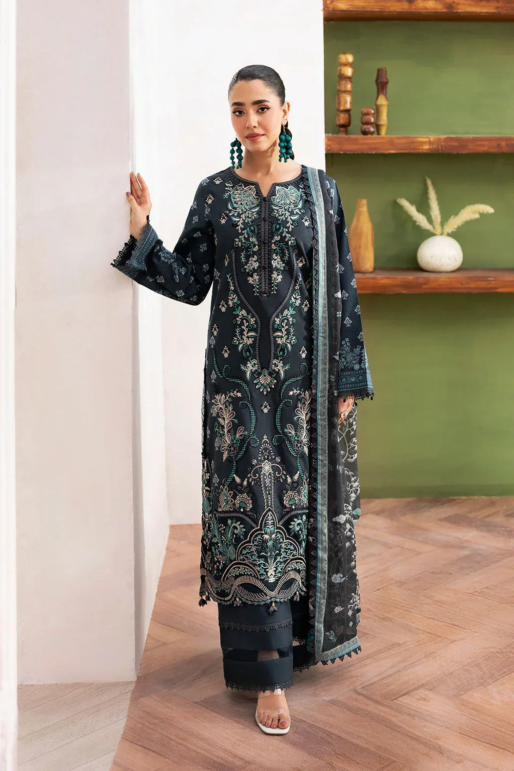 Ramsha | Mashaal Luxury Lawn | L-1408 - Rang-e-Khaas