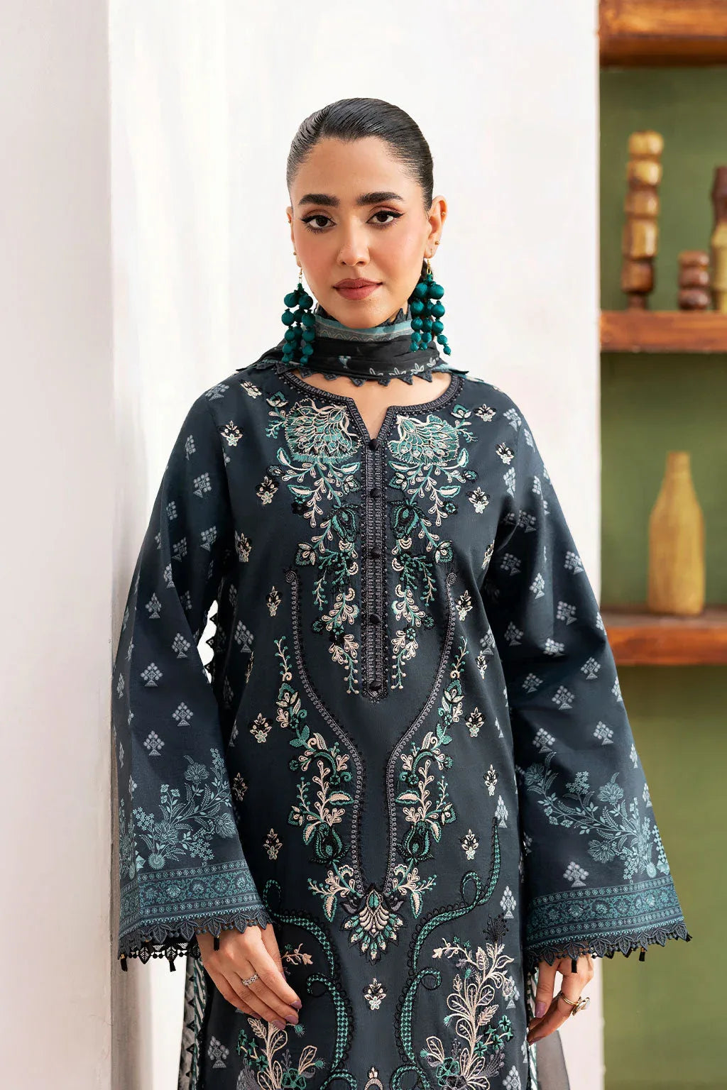 Ramsha | Mashaal Luxury Lawn | L-1408 - Rang-e-Khaas
