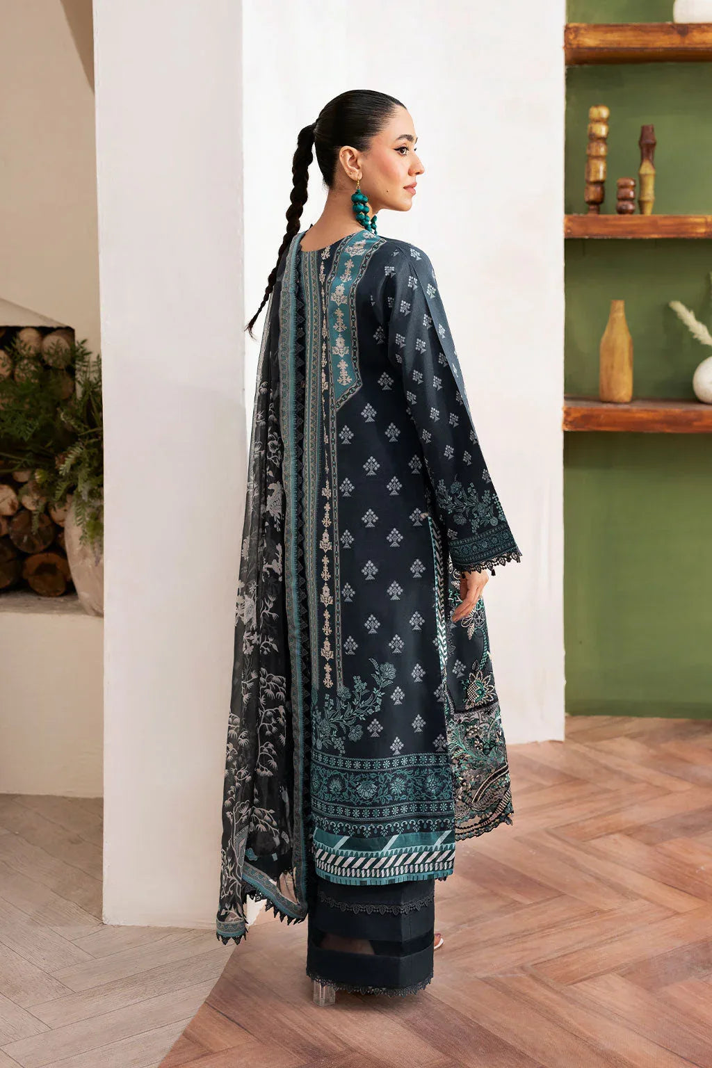 Ramsha | Mashaal Luxury Lawn | L-1408 - Rang-e-Khaas