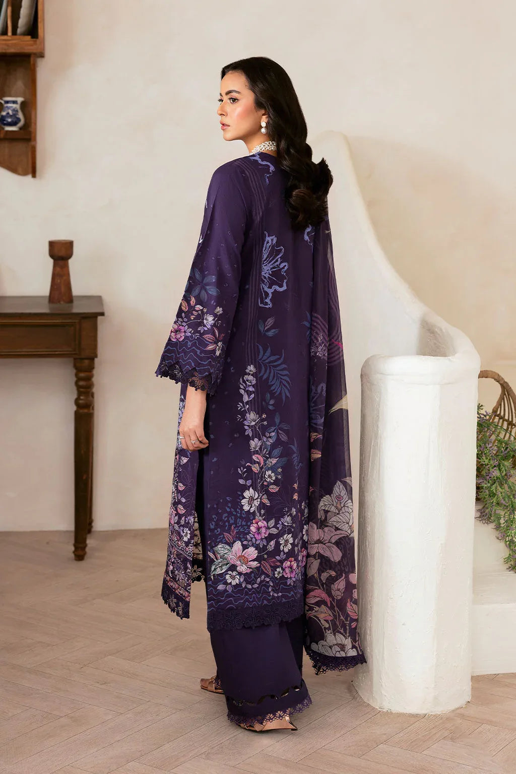 Ramsha | Mashaal Luxury Lawn | L-1401 - Rang-e-Khaas
