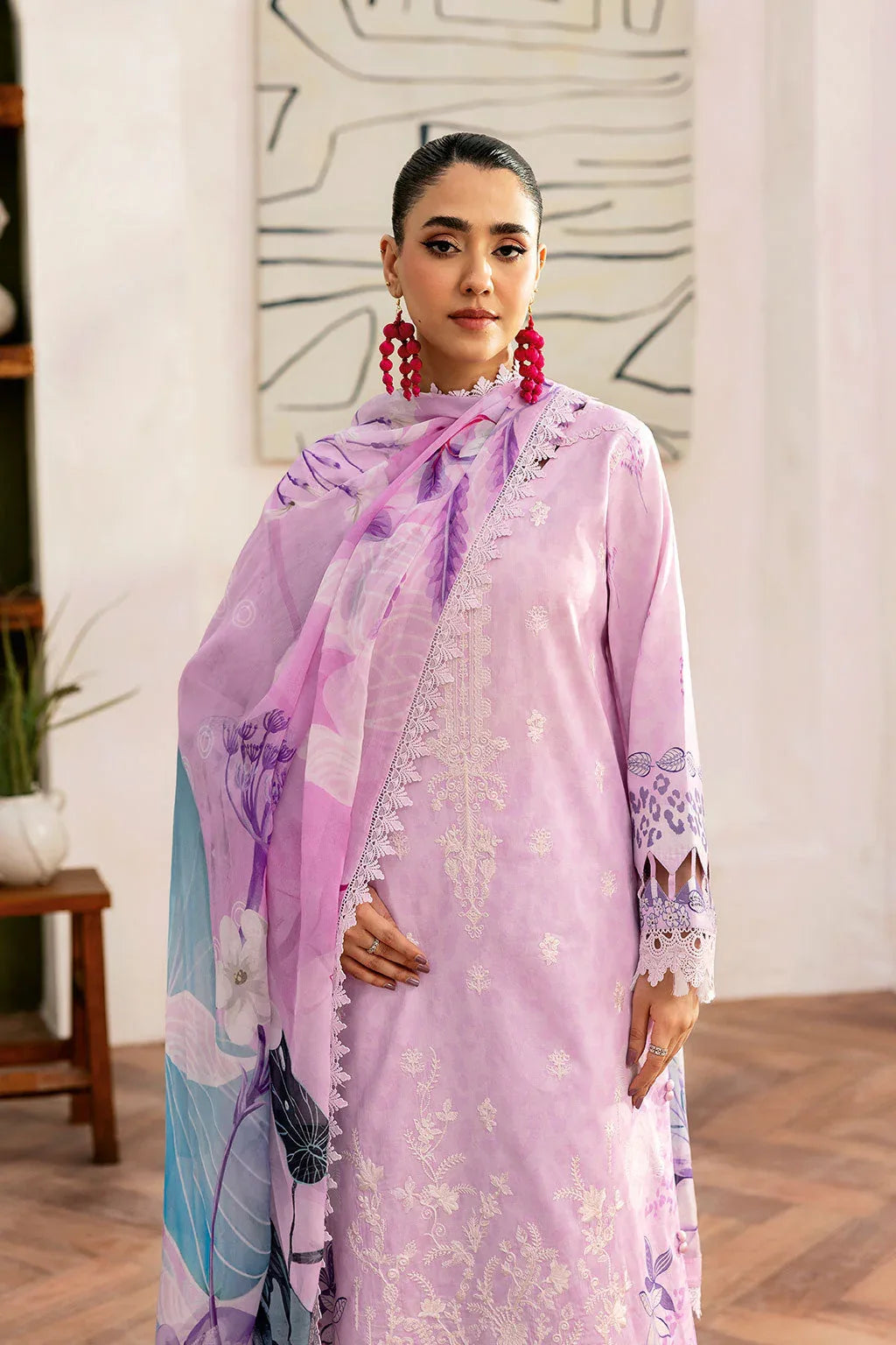 Ramsha | Mashaal Luxury Lawn |  L-1404 - Rang-e-Khaas