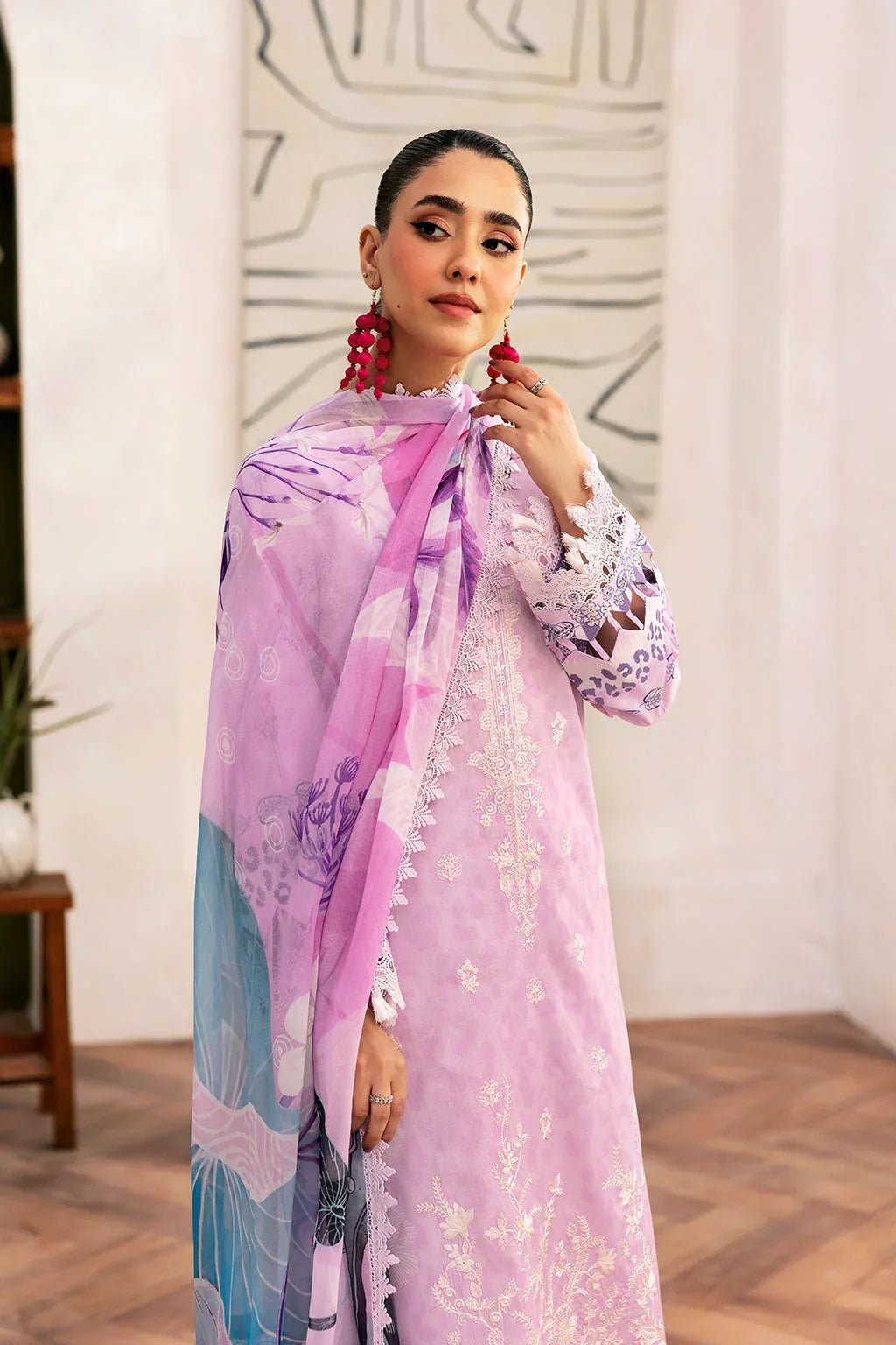Ramsha | Mashaal Luxury Lawn |  L-1404 - Rang-e-Khaas