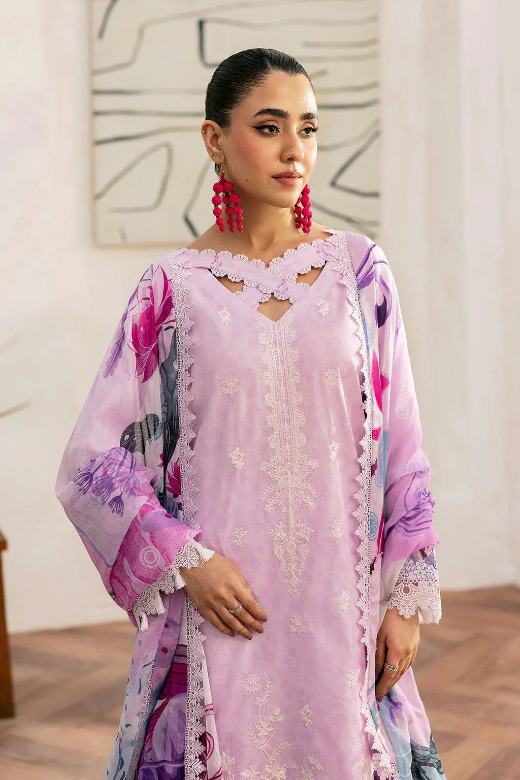 Ramsha | Mashaal Luxury Lawn |  L-1404 - Rang-e-Khaas