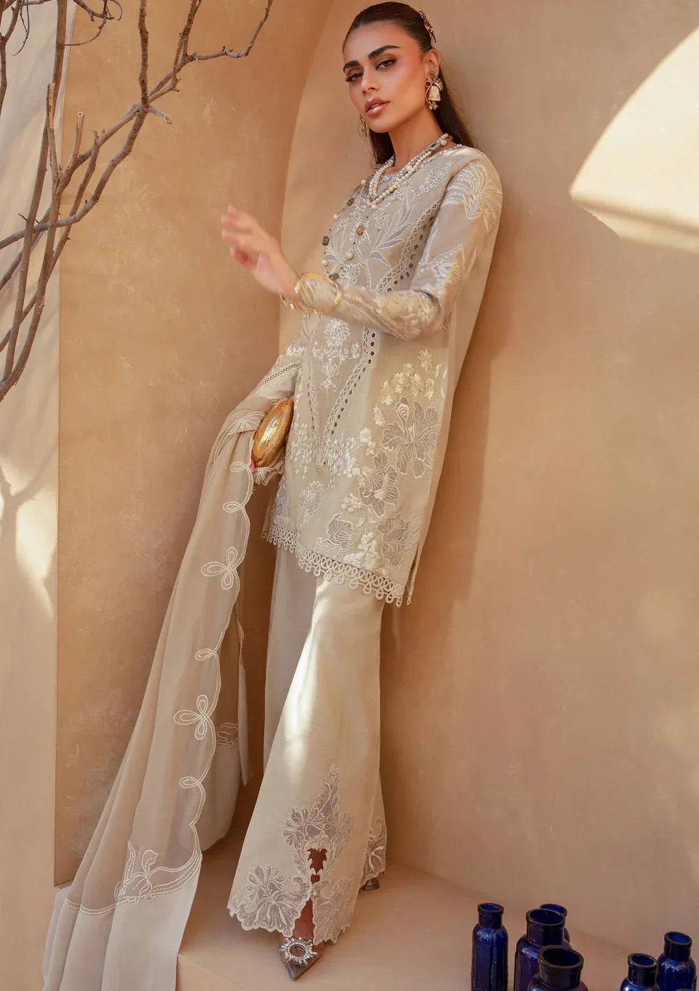 Saira Shakira | Rosea Casual Pret 25 | Latte Glow - Rang-e-Khaas