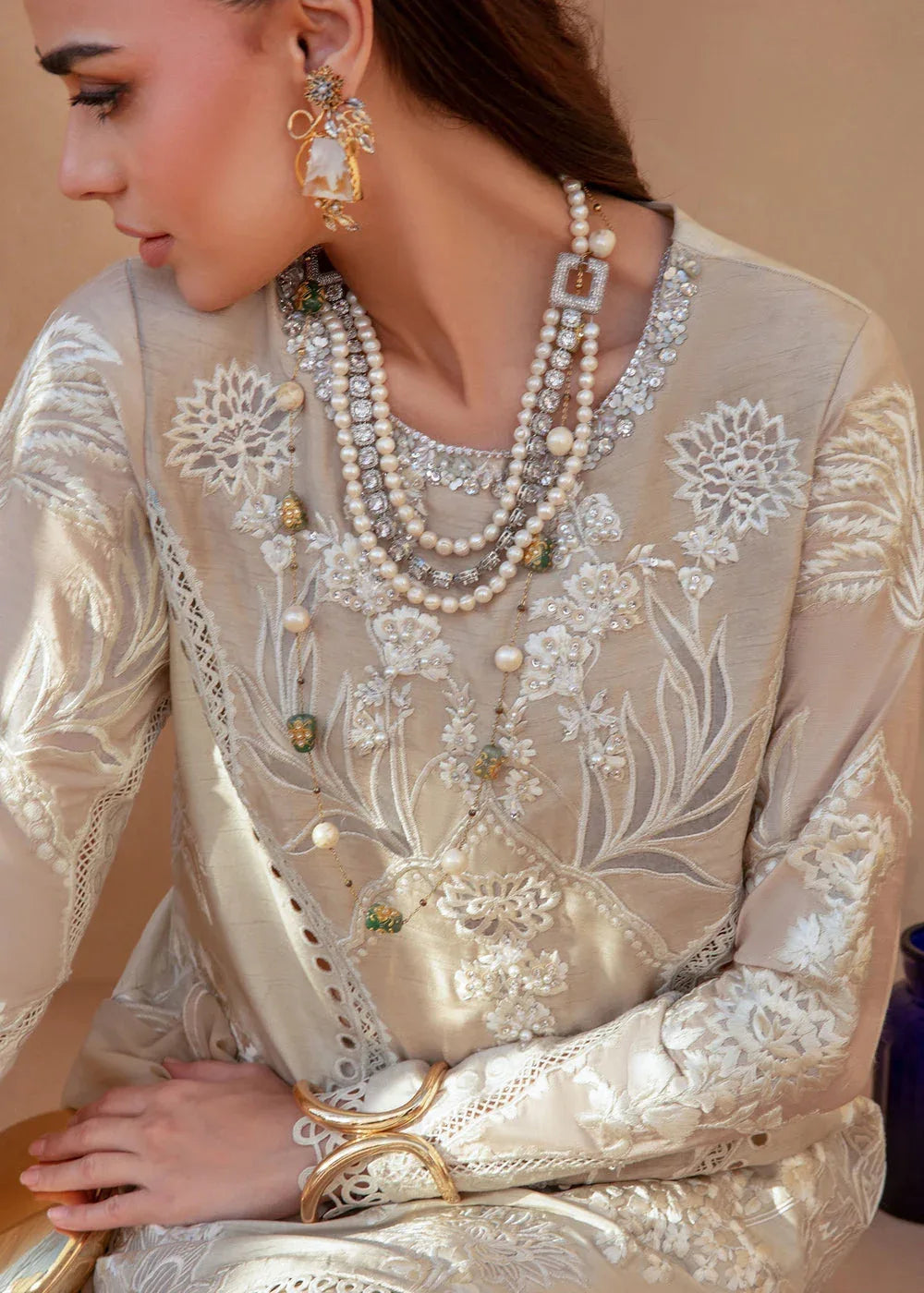Saira Shakira | Rosea Casual Pret 25 | Latte Glow - Rang-e-Khaas