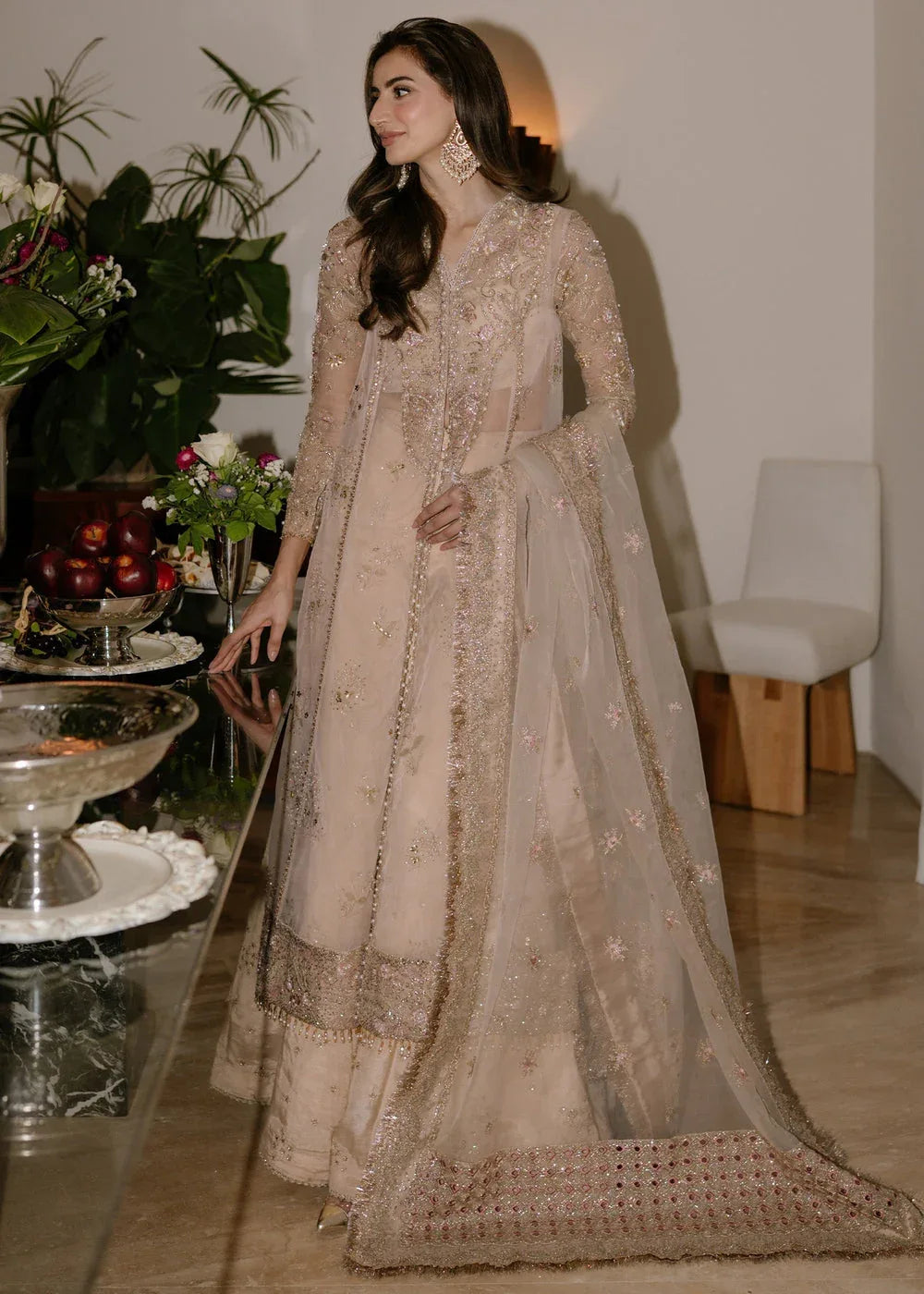 Sadaf Fawad Khan | Festive 25 | Ivory Celeste - Rang-e-Khaas