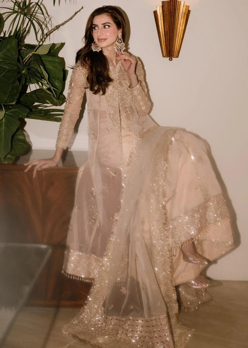 Sadaf Fawad Khan | Festive 25 | Ivory Celeste - Rang-e-Khaas