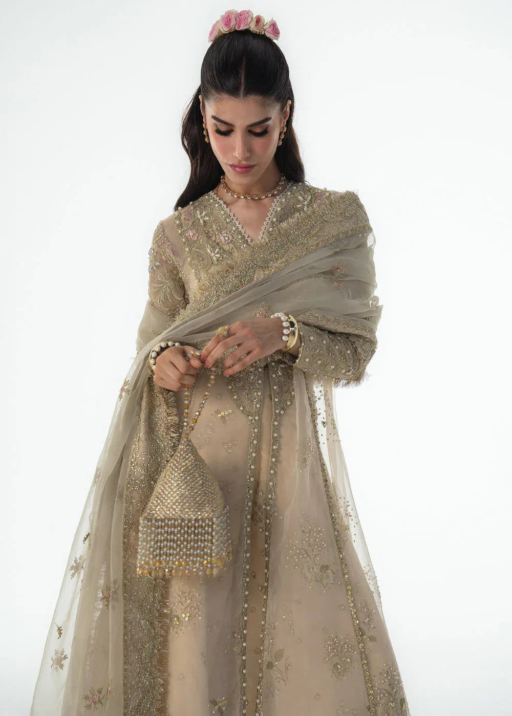 Sadaf Fawad Khan | Festive 25 | Ivory Celeste - Rang-e-Khaas