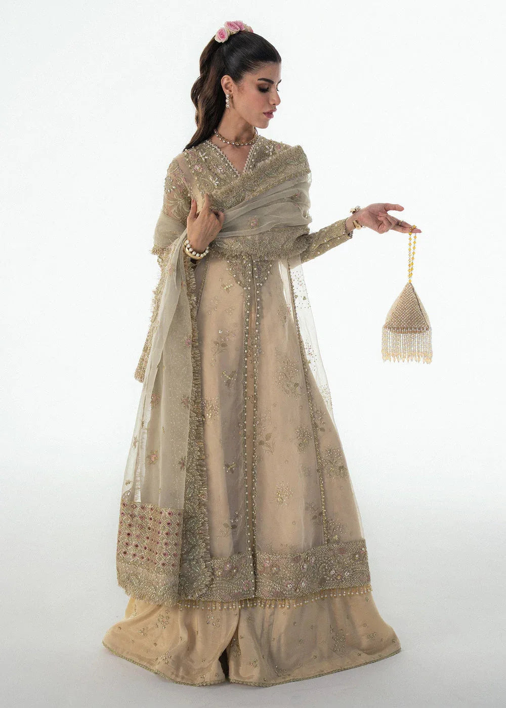 Sadaf Fawad Khan | Festive 25 | Ivory Celeste - Rang-e-Khaas