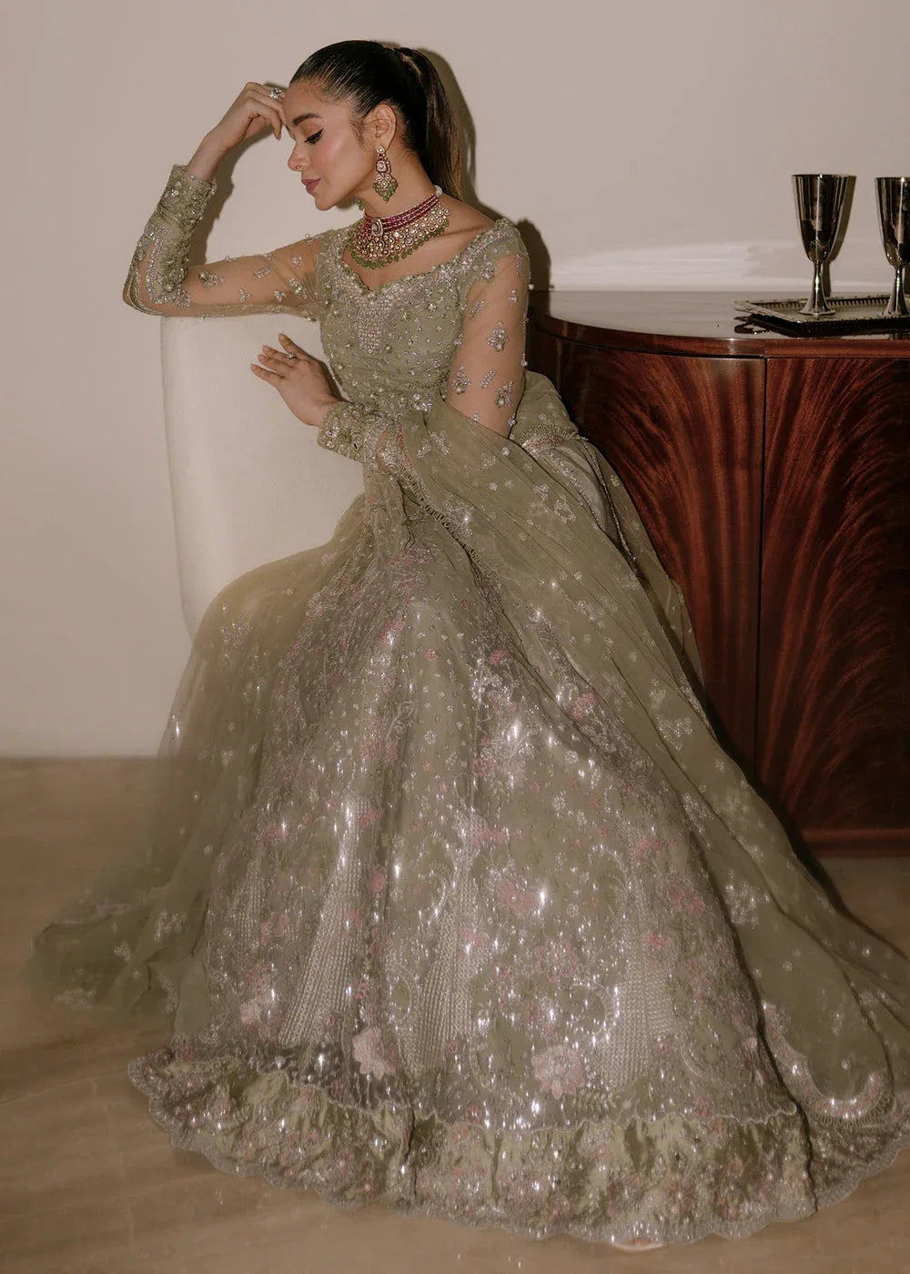 Sadaf Fawad Khan | Festive 25 | Seafoam - Rang-e-Khaas