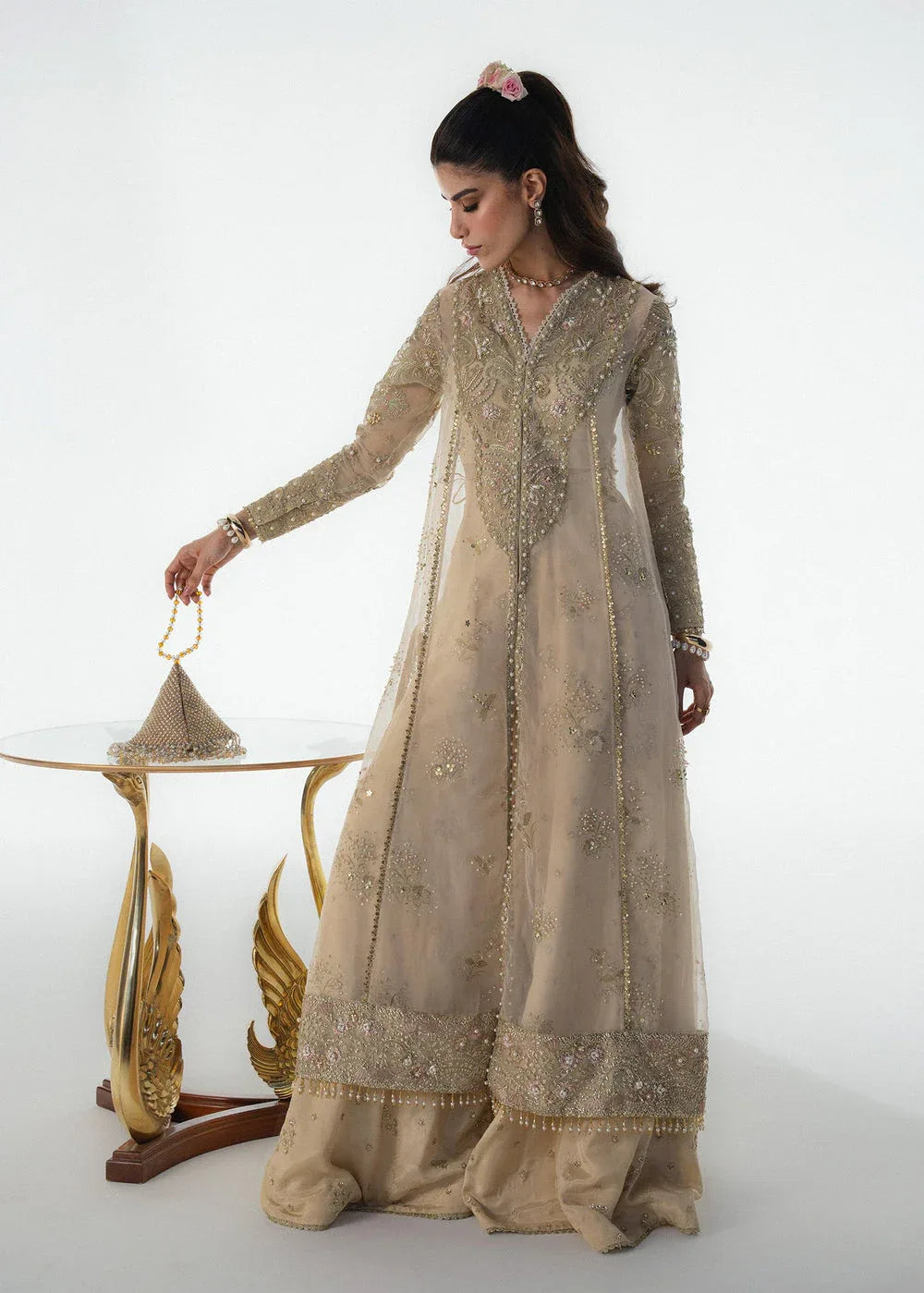 Sadaf Fawad Khan | Festive 25 | Ivory Celeste - Rang-e-Khaas
