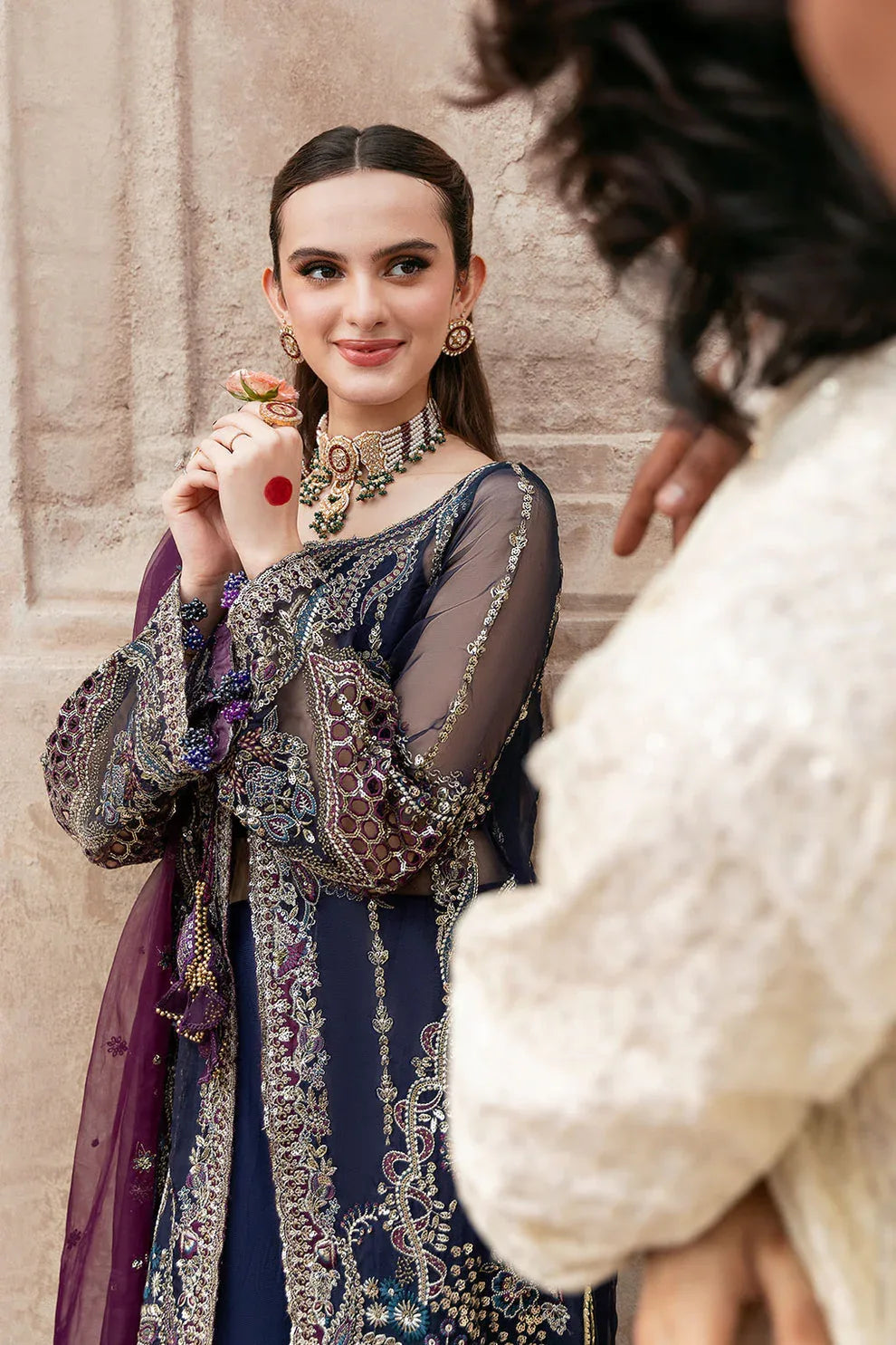 Shagna | Mehfil Festive Formals | SF-09-NEEL - Rang-e-Khaas