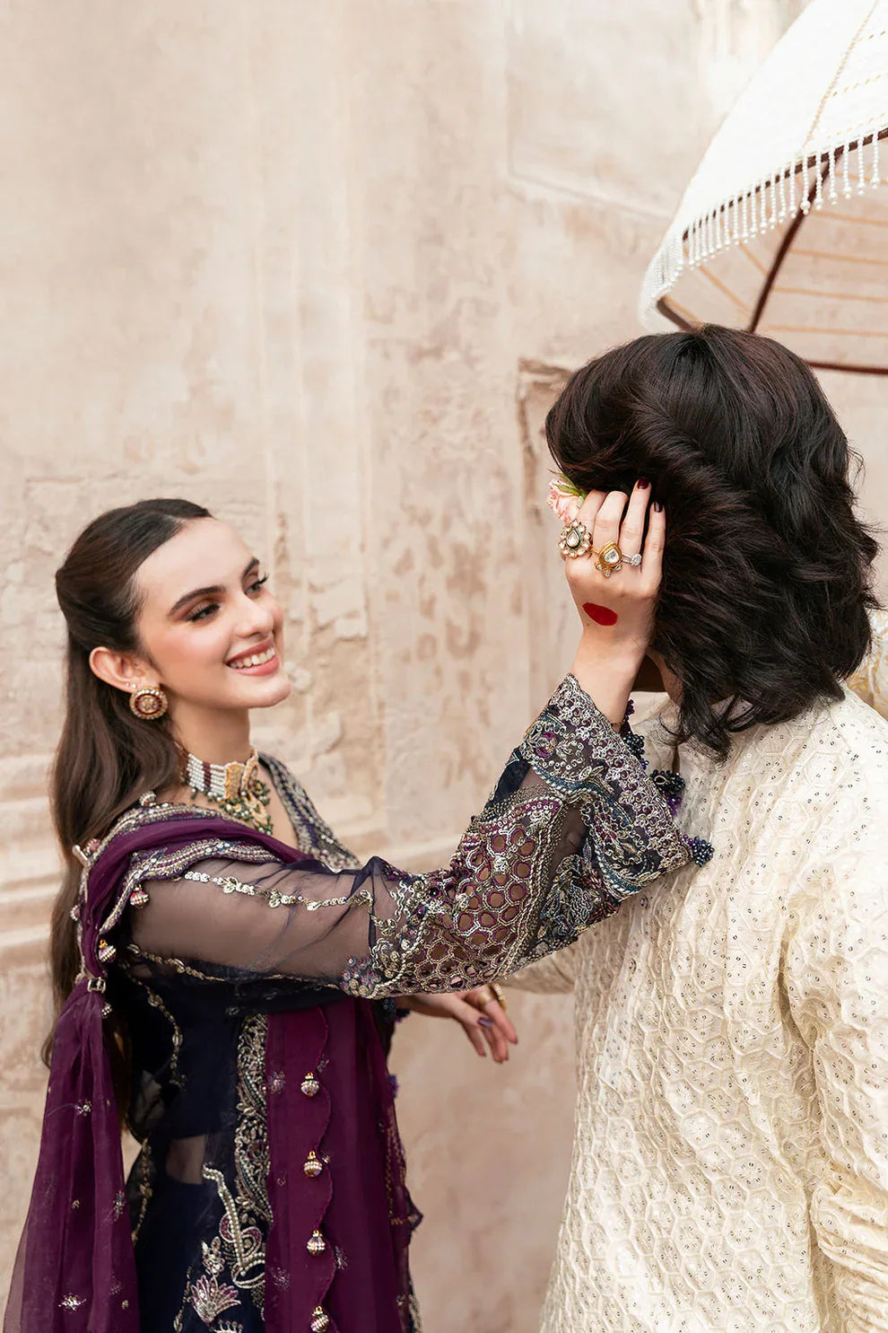 Shagna | Mehfil Festive Formals | SF-09-NEEL - Rang-e-Khaas