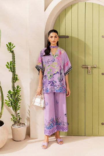 Saira Rizwan | Silk Coords 25 | LILAC LUSH - SRSP-25-10 - Rang-e-Khaas
