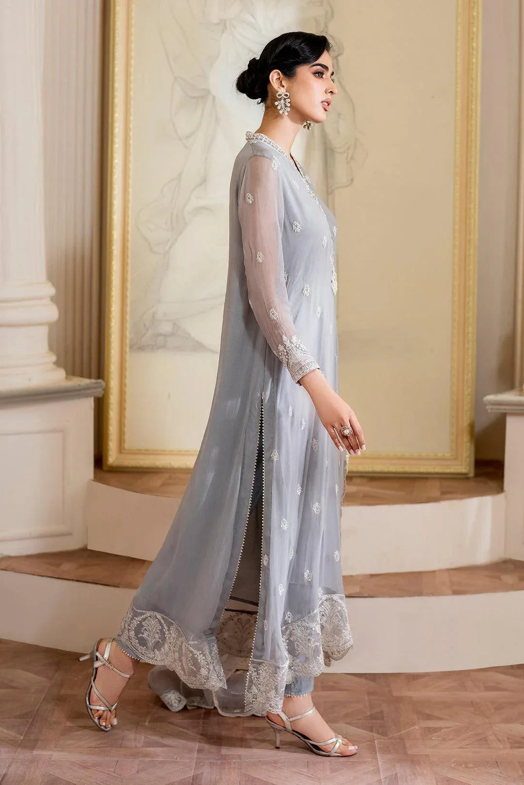 Declare | Chiffon Luxe | DOVE LFP-1108 - Rang-e-Khaas