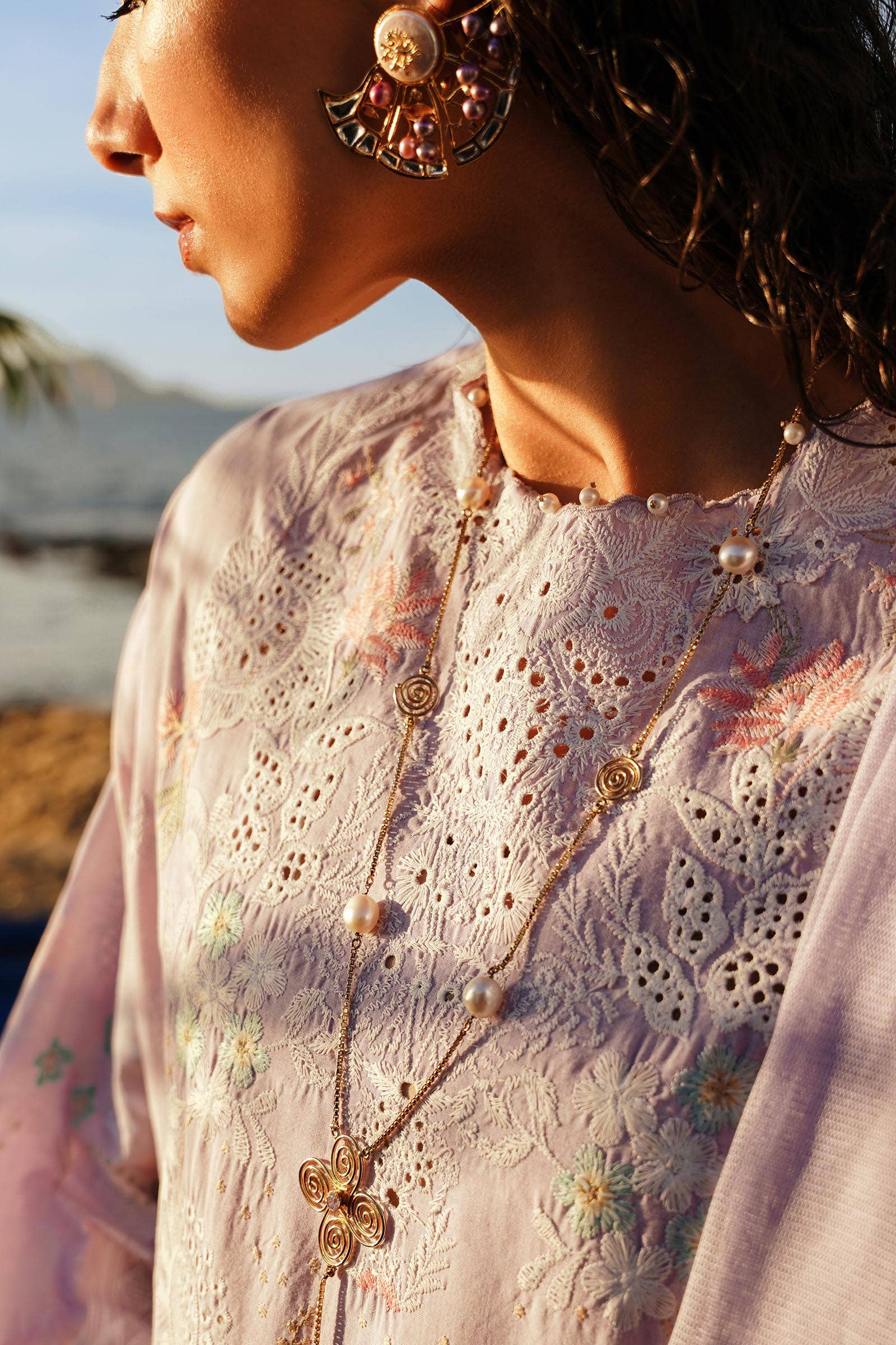 Sana Safinaz | Muzlin Spring 24 | M241-009B-DF - Rang-e-Khaas