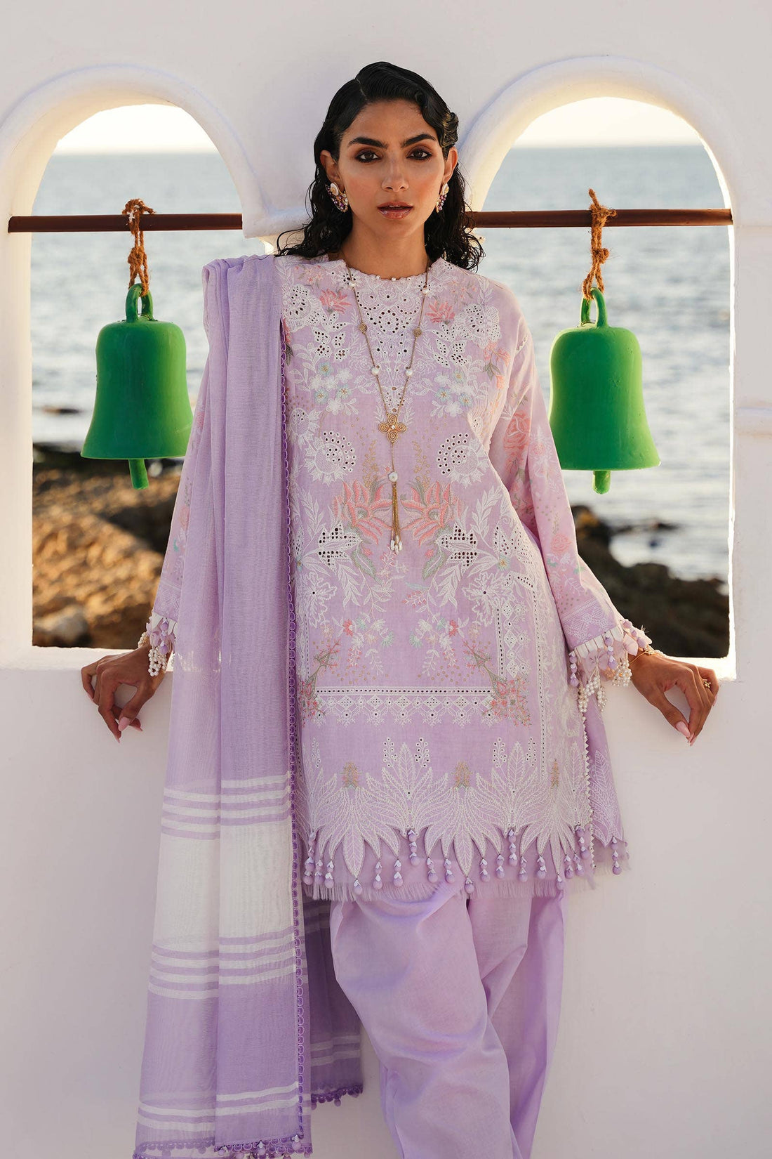 Sana Safinaz | Muzlin Spring 24 | M241-009B-DF - Rang-e-Khaas