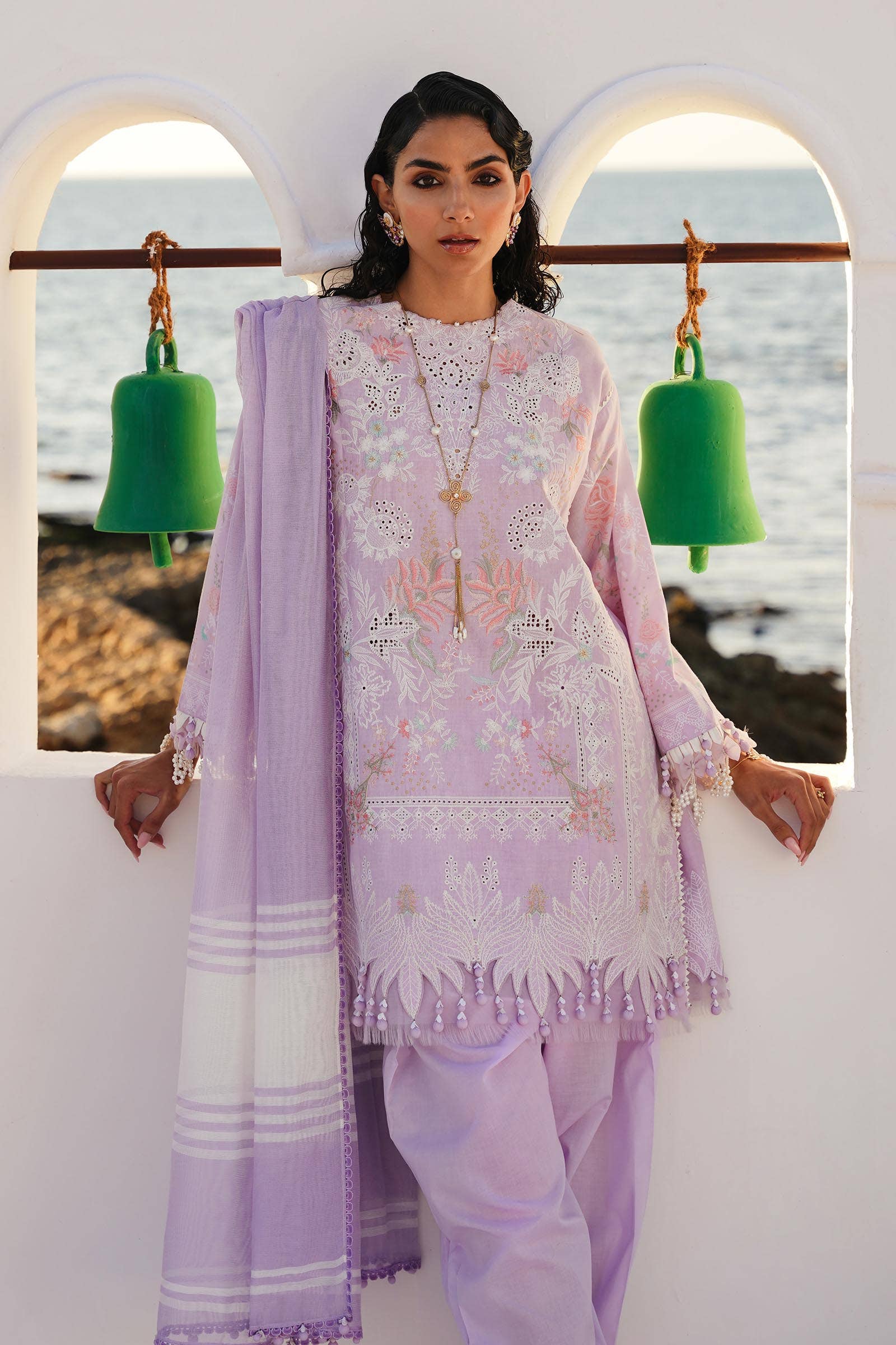 Sana Safinaz | Muzlin Spring 24 | M241-009B-DF - Rang-e-Khaas