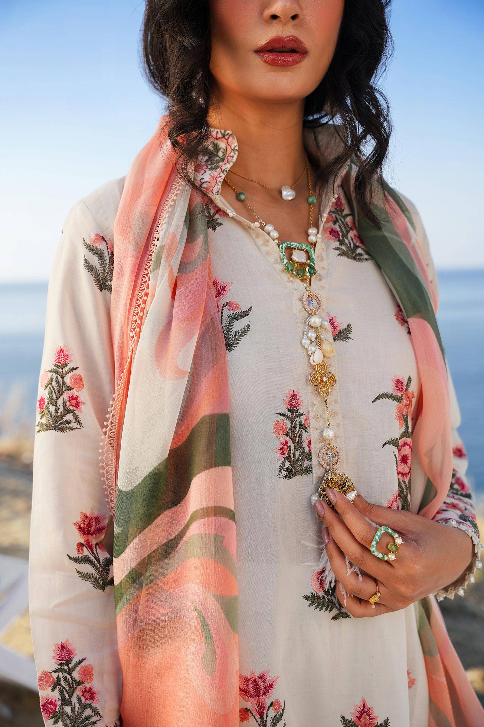 Sana Safinaz | Muzlin Spring 24 | M241-010A-CJ - Rang-e-Khaas
