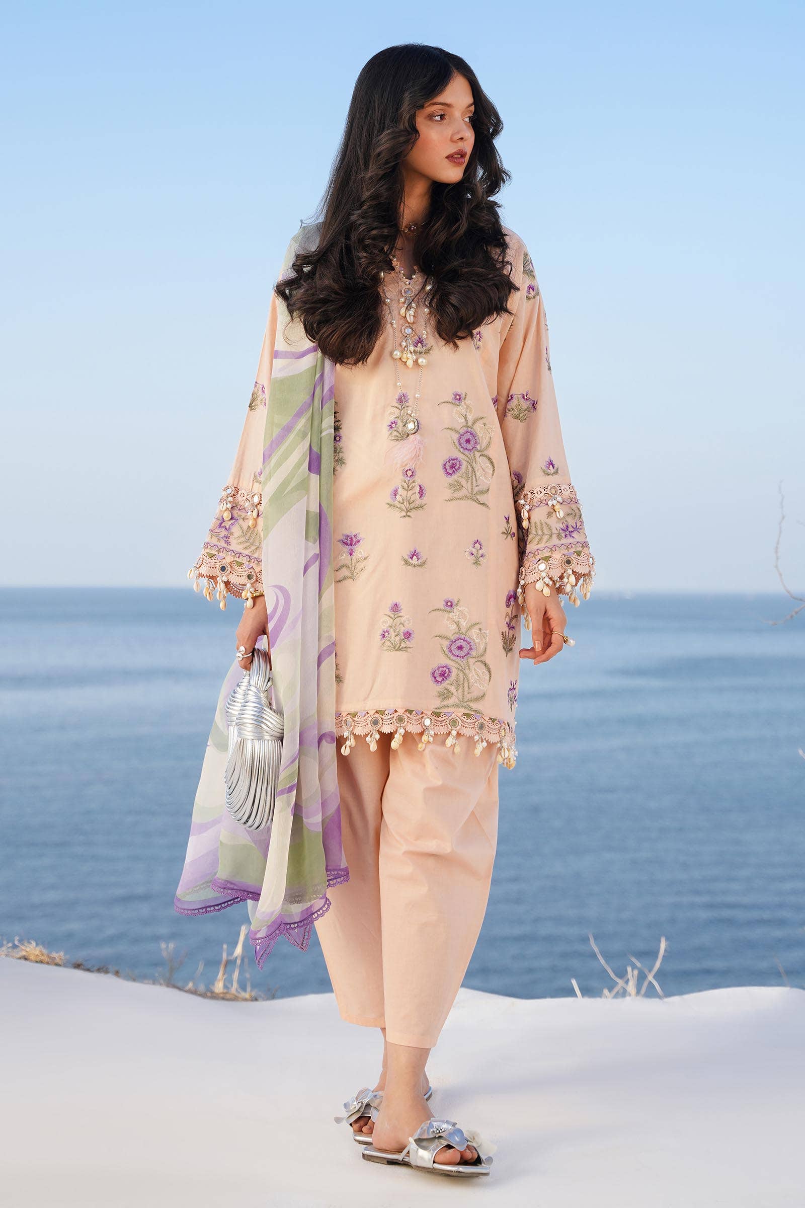 Sana Safinaz | Muzlin Spring 24 | M241-010B-CJ - Rang-e-Khaas
