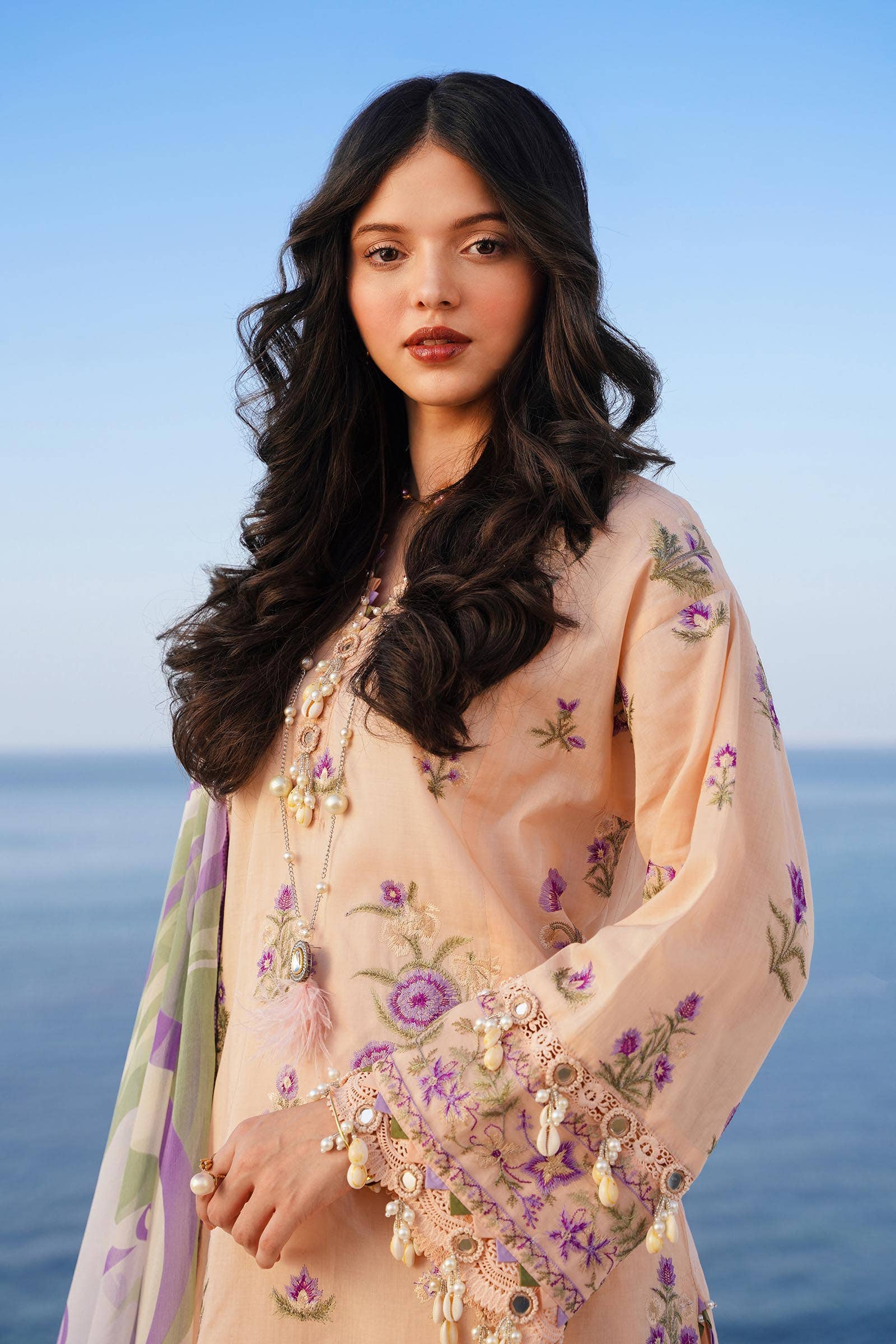 Sana Safinaz | Muzlin Spring 24 | M241-010B-CJ - Rang-e-Khaas