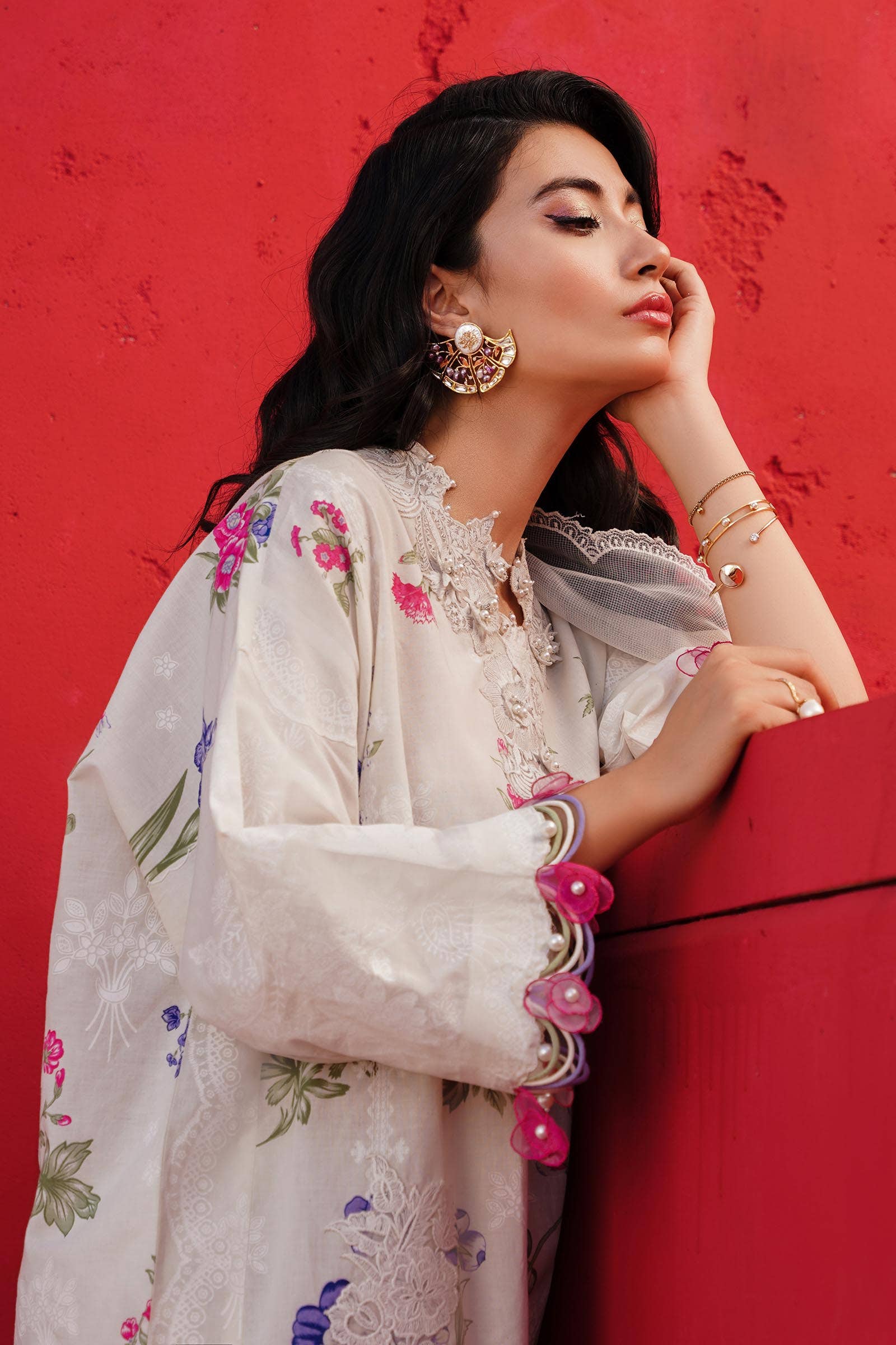 Sana Safinaz | Muzlin Spring 24 | M241-011A-CW - Rang-e-Khaas