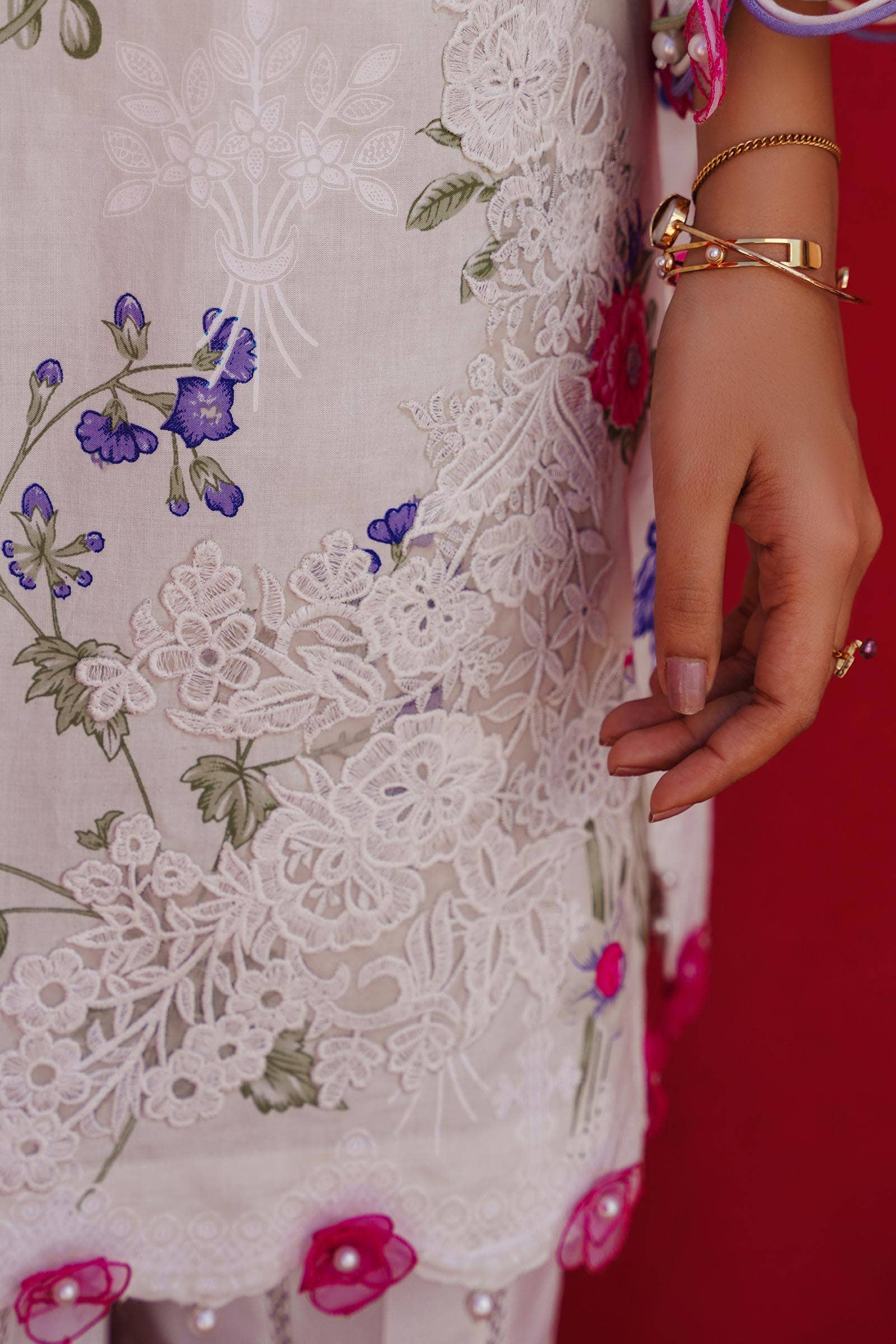Sana Safinaz | Muzlin Spring 24 | M241-011A-CW - Rang-e-Khaas