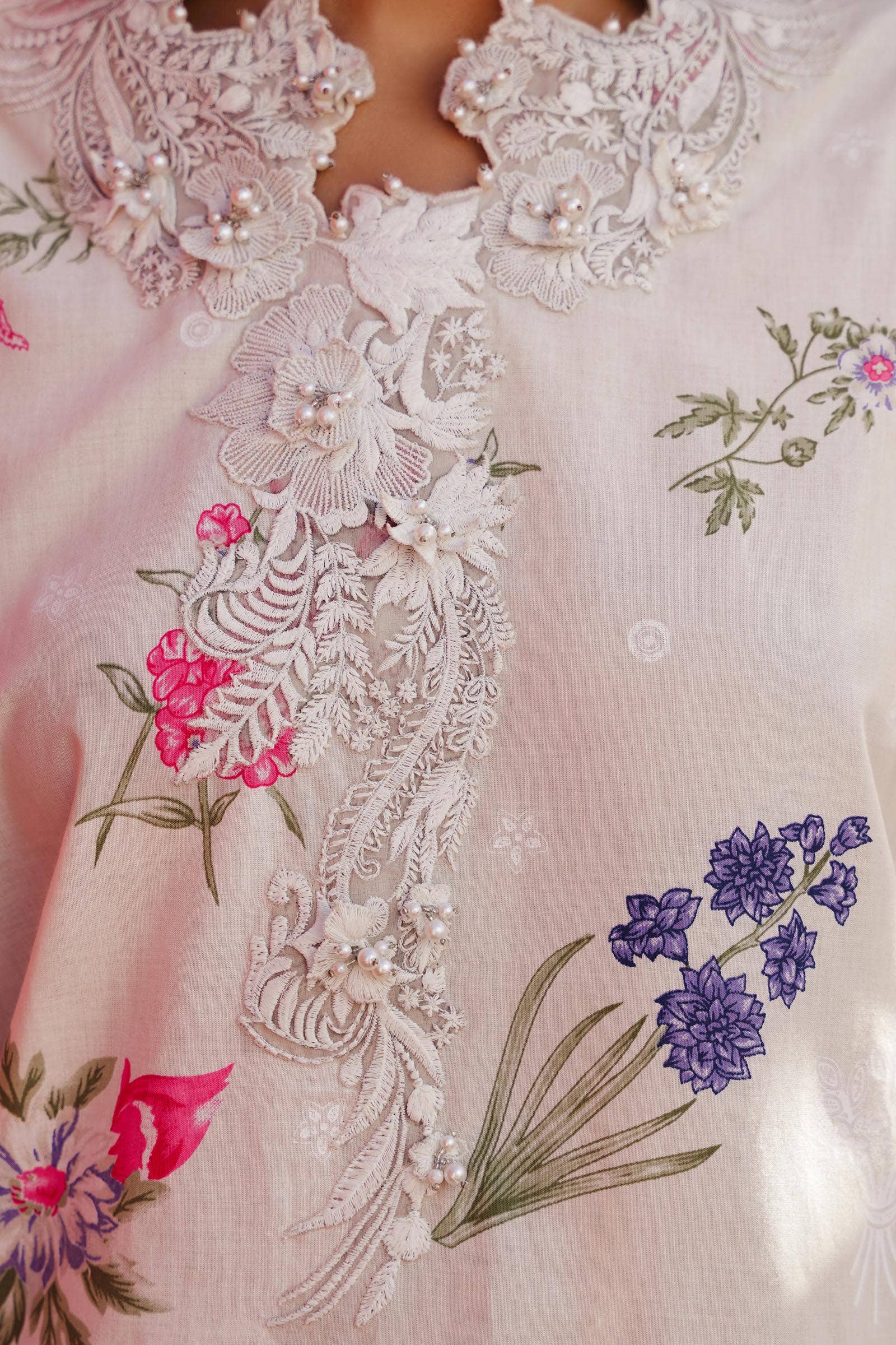 Sana Safinaz | Muzlin Spring 24 | M241-011A-CW - Rang-e-Khaas