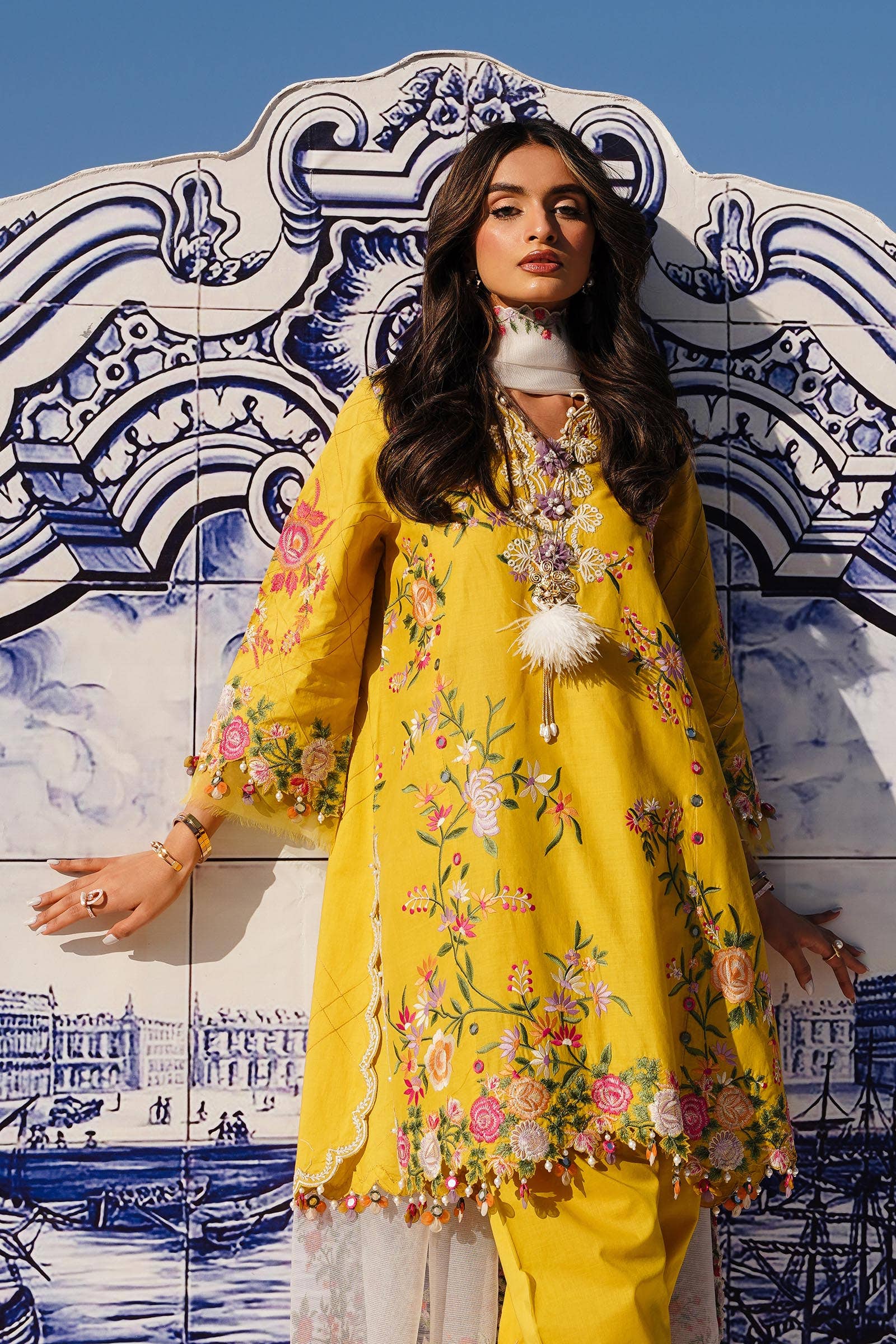 Sana Safinaz | Muzlin Spring 24 | M241-002A-CX - Rang-e-Khaas
