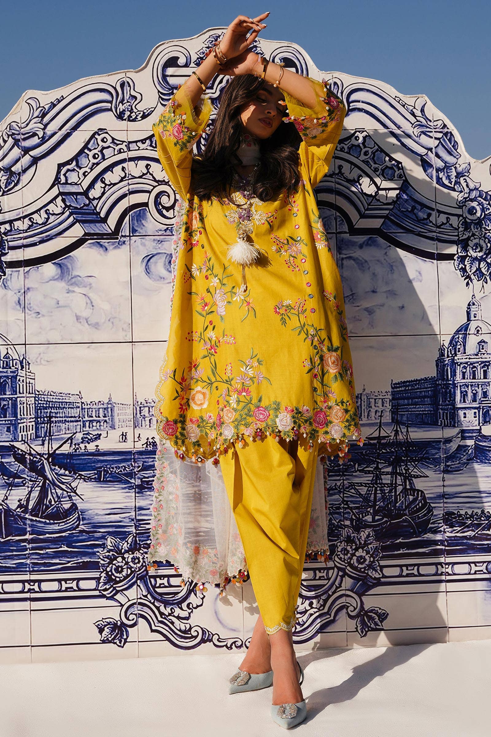 Sana Safinaz | Muzlin Spring 24 | M241-002A-CX - Rang-e-Khaas