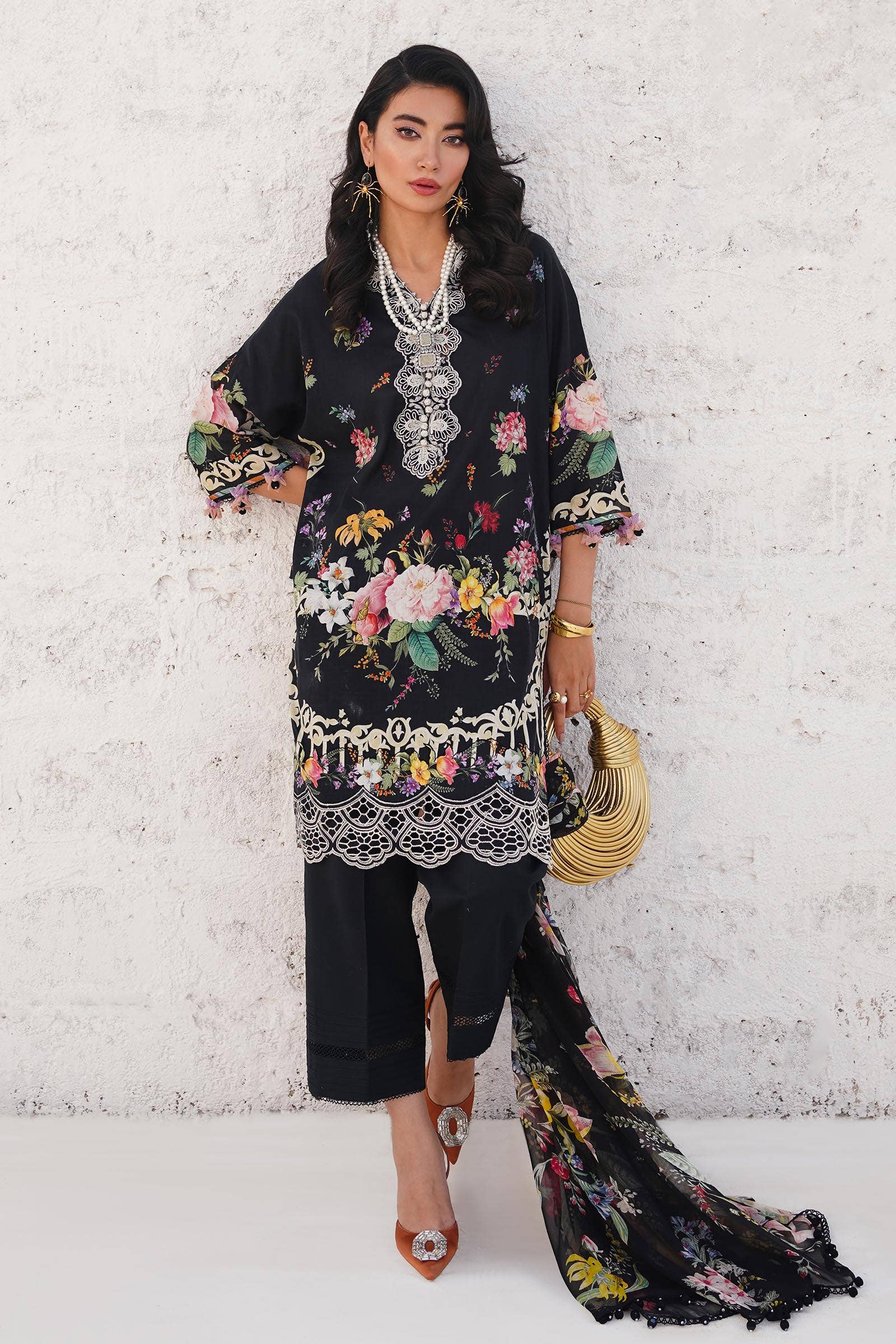 Sana Safinaz | Muzlin Spring 24 | M241-012B-CI - Rang-e-Khaas