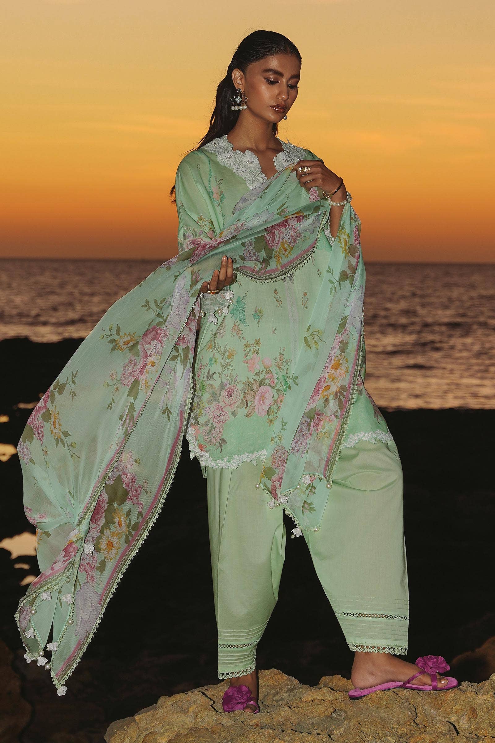Sana Safinaz | Muzlin Spring 24 | M241-013B-CI - Rang-e-Khaas