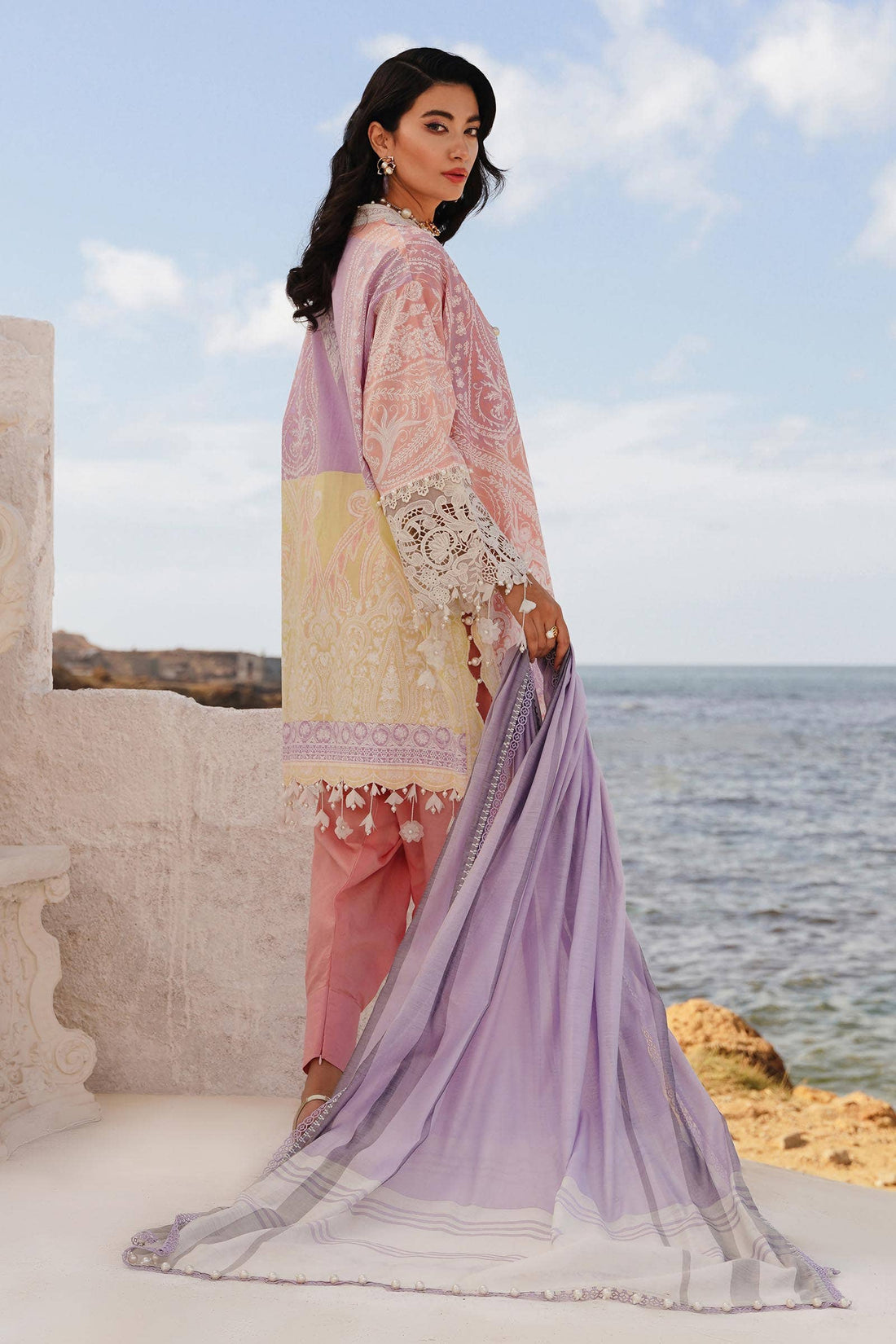 Sana Safinaz | Muzlin Spring 24 | M241-015A-DG - Rang-e-Khaas