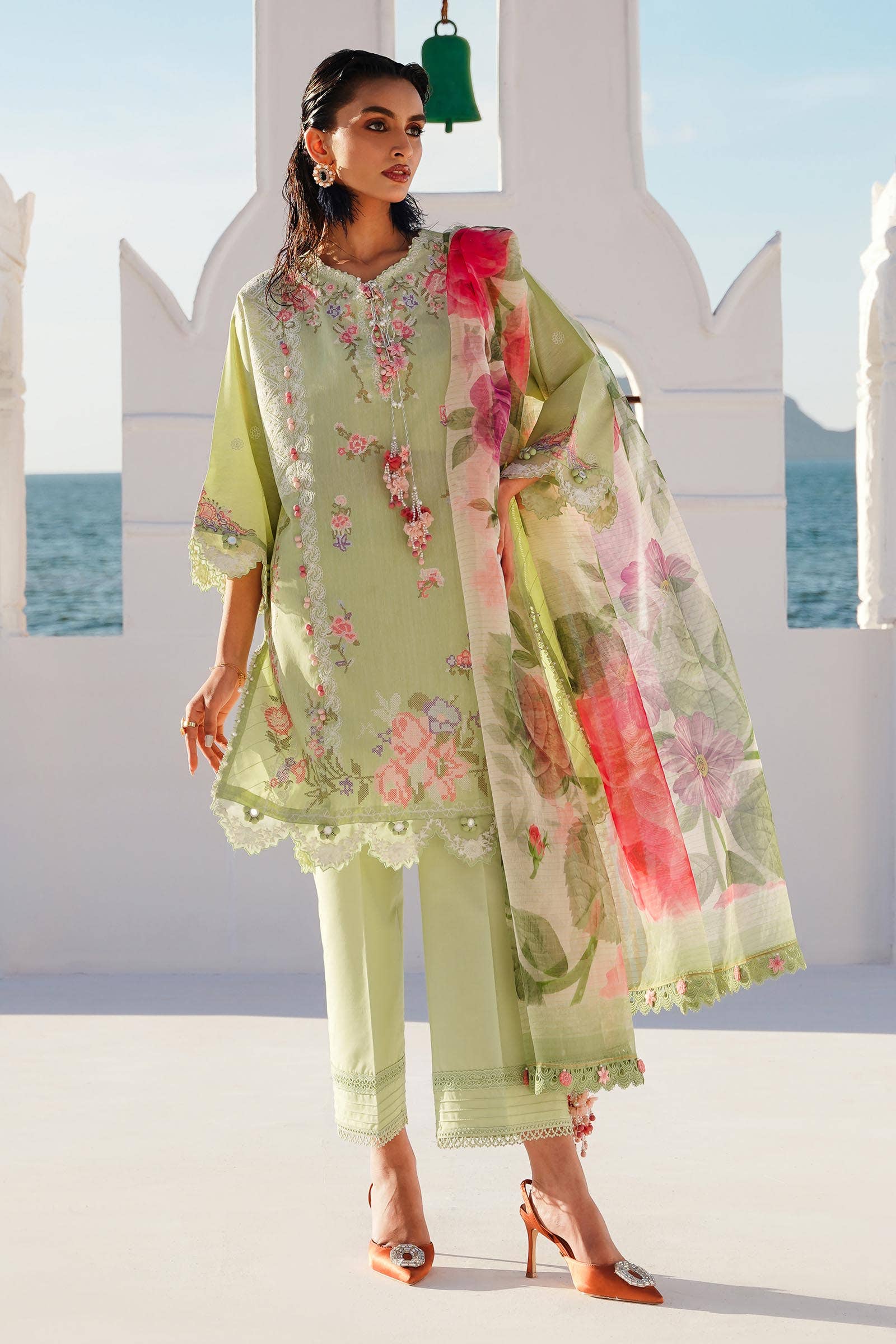 Sana Safinaz | Muzlin Spring 24 | M241-016B-CL - Rang-e-Khaas