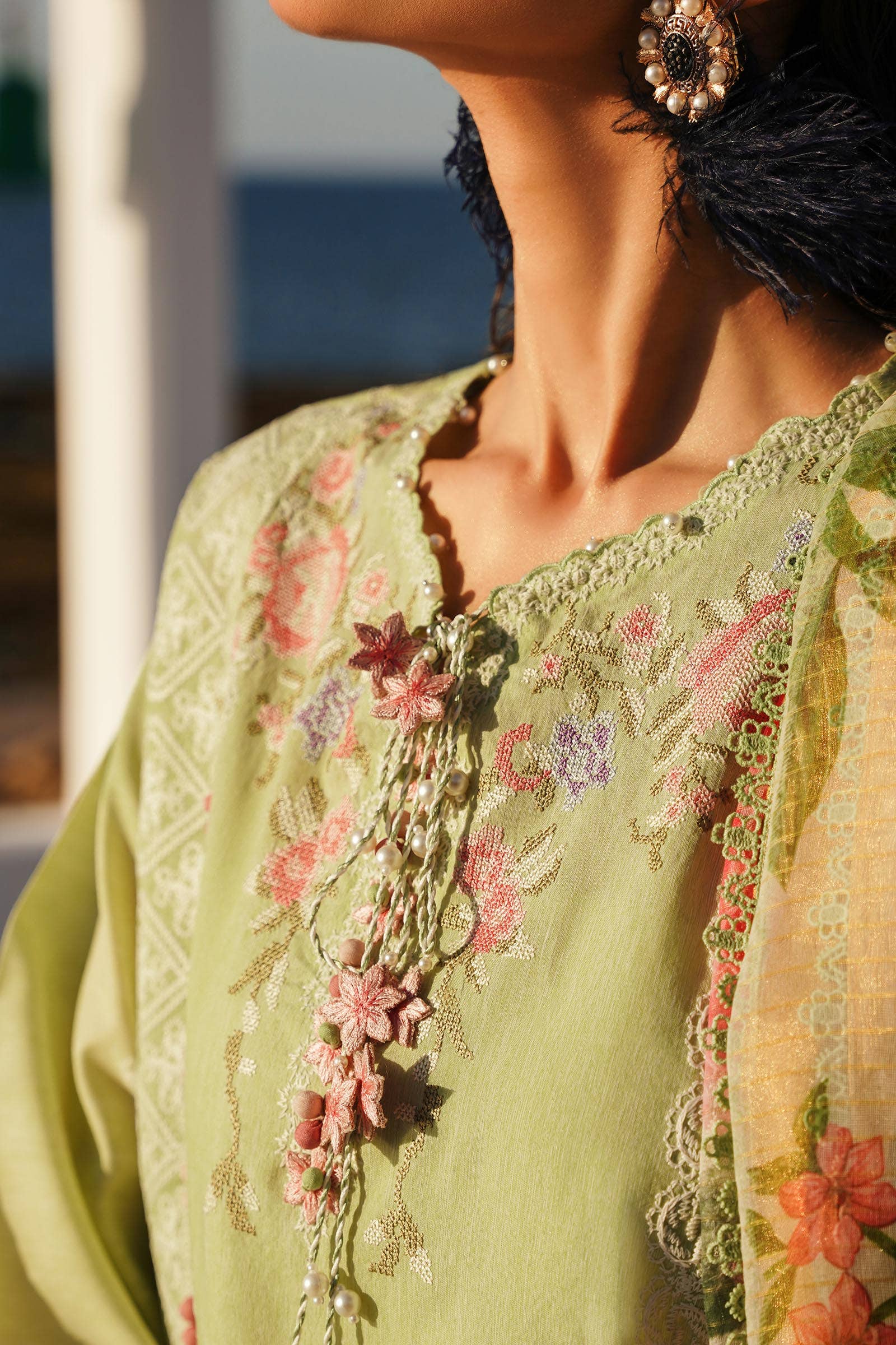 Sana Safinaz | Muzlin Spring 24 | M241-016B-CL - Rang-e-Khaas