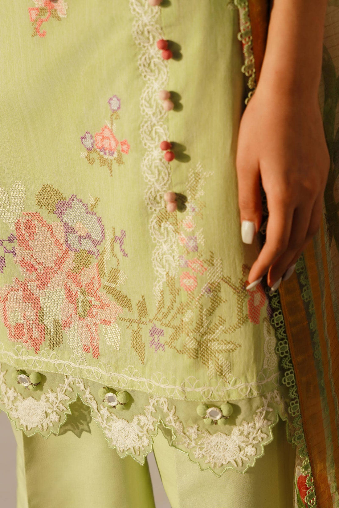 Sana Safinaz | Muzlin Spring 24 | M241-016B-CL - Rang-e-Khaas