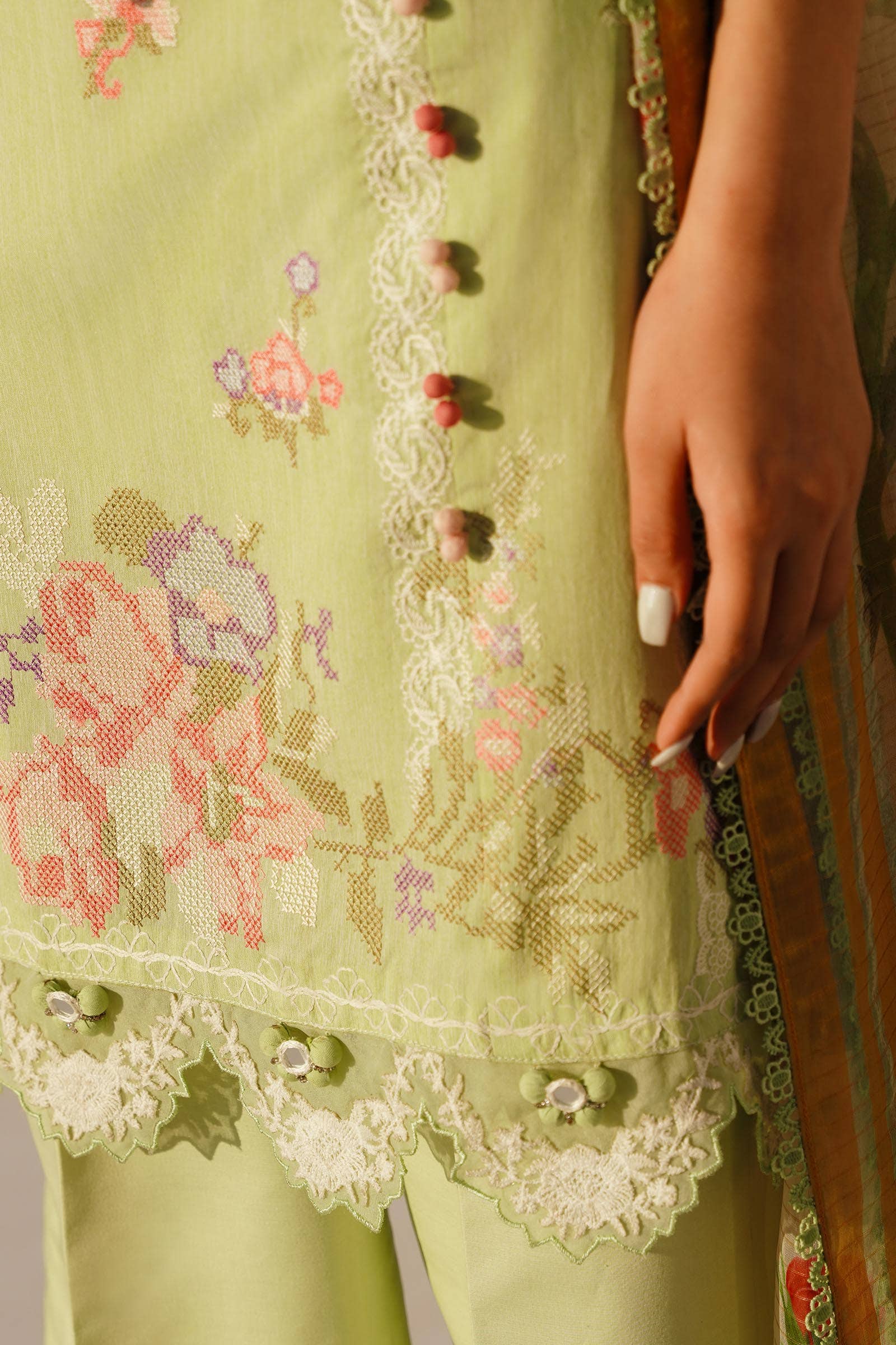Sana Safinaz | Muzlin Spring 24 | M241-016B-CL - Rang-e-Khaas