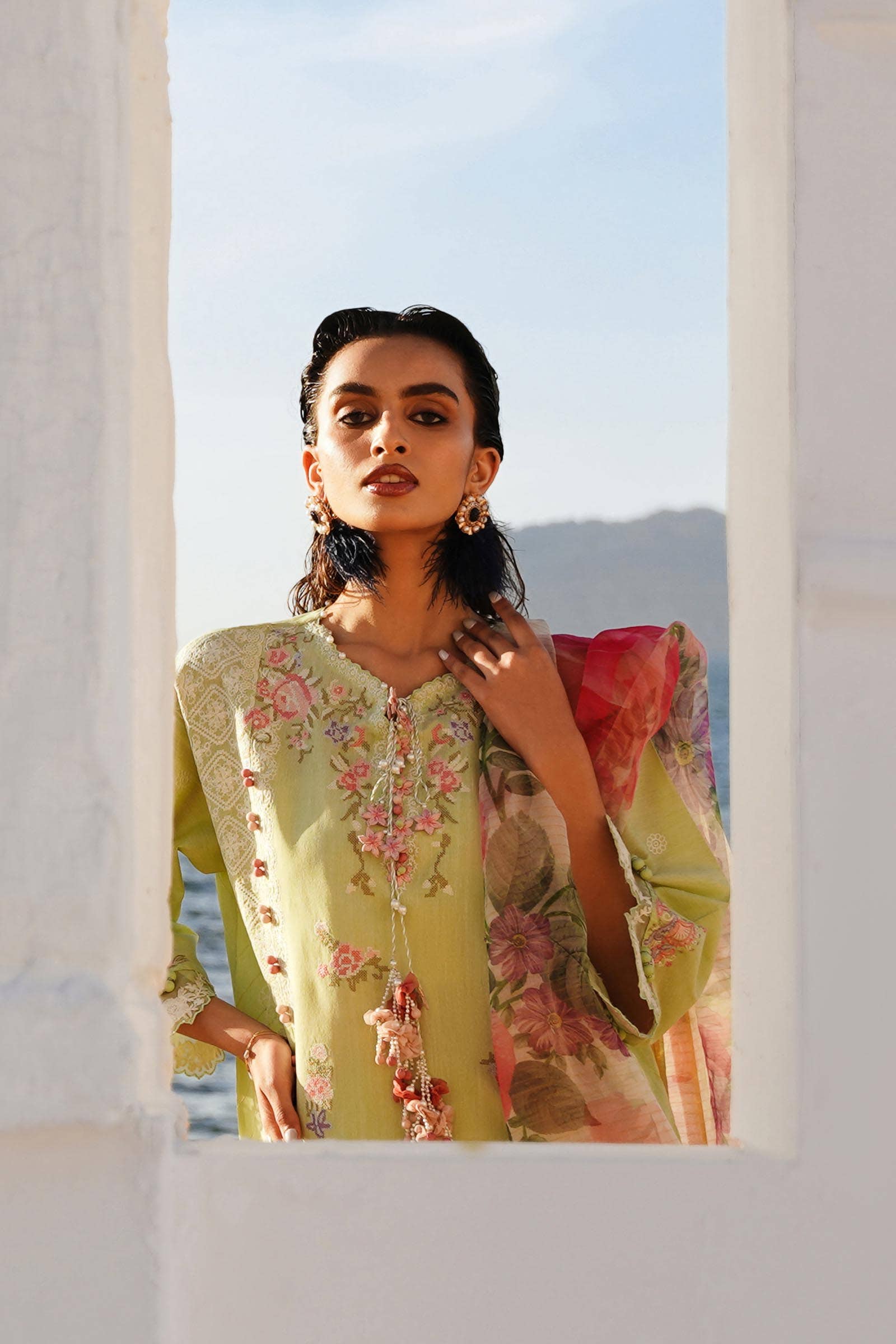 Sana Safinaz | Muzlin Spring 24 | M241-016B-CL - Rang-e-Khaas
