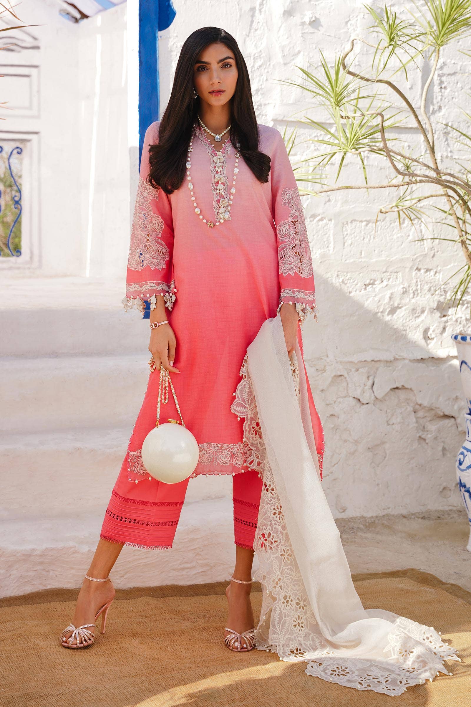 Sana Safinaz | Muzlin Spring 24 | M241-017A-CW - Rang-e-Khaas