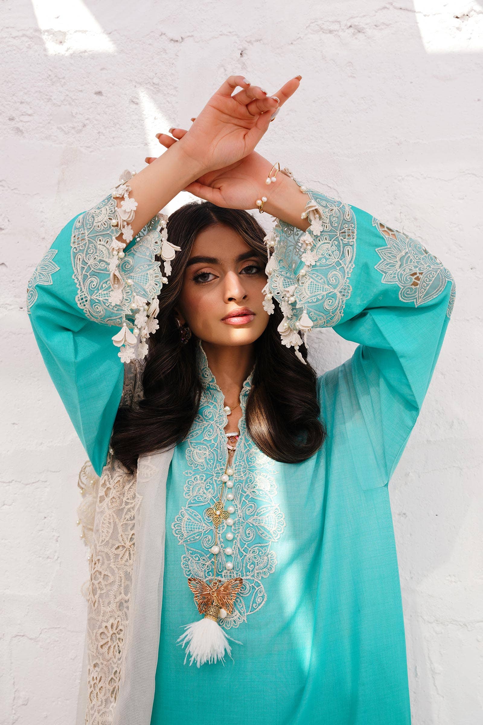 Sana Safinaz | Muzlin Spring 24 | M241-017B-CW - Rang-e-Khaas